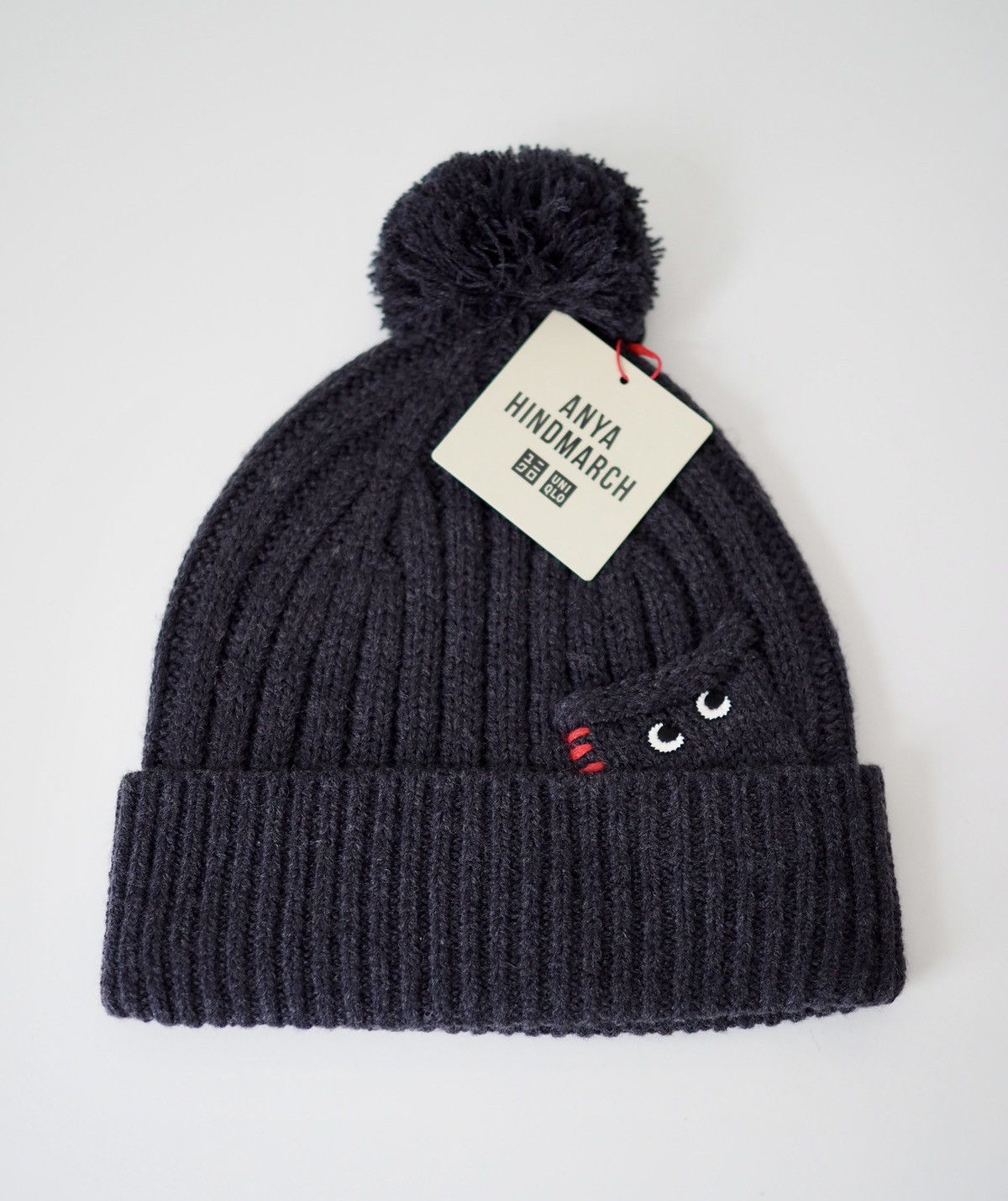 Anya Hindmarch × Uniqlo Anya Hindmarch logo eyes Knitted Uniqlo heattech beanie Size ONE SIZE - 1 Thumbnail