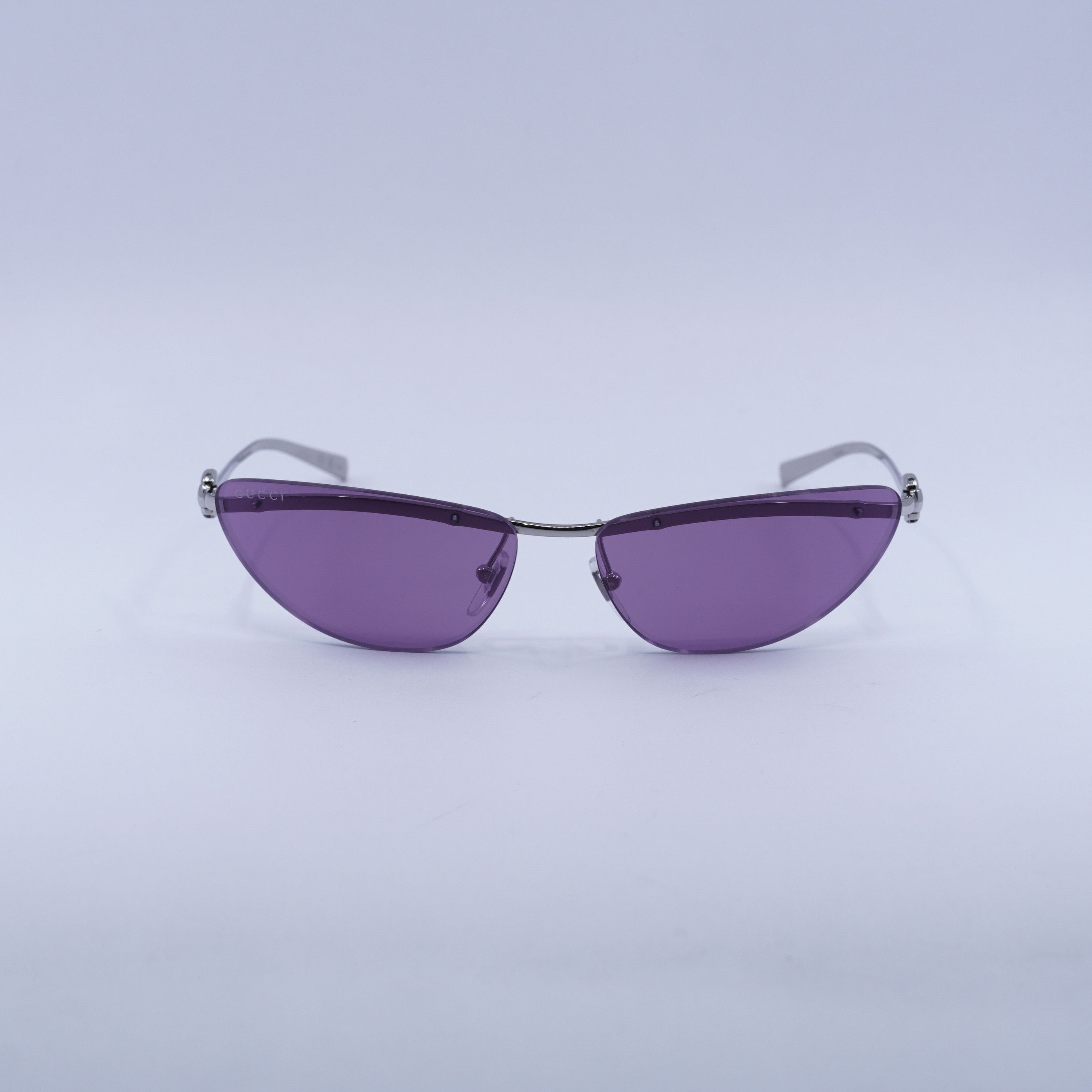 Gucci 🕶️ New Gucci GG1701S 003 Silver/Violet Sunglasses Size ONE SIZE - 3 Thumbnail
