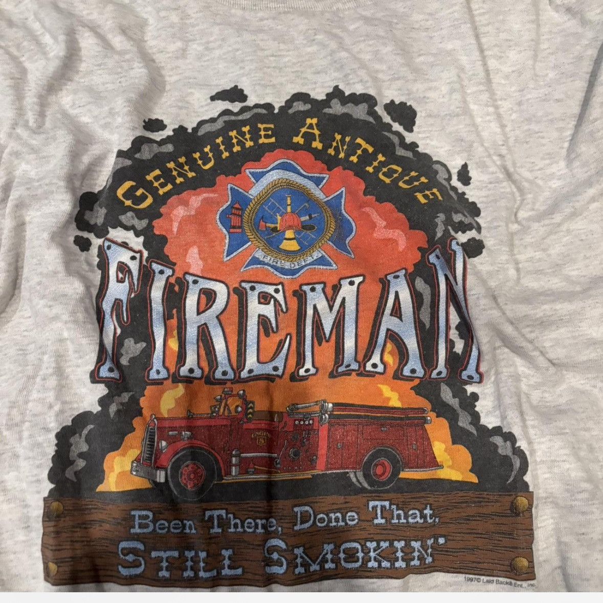 Other Vintage Fireman Tee Size US L / EU 52-54 / 3 - 2 Thumbnail