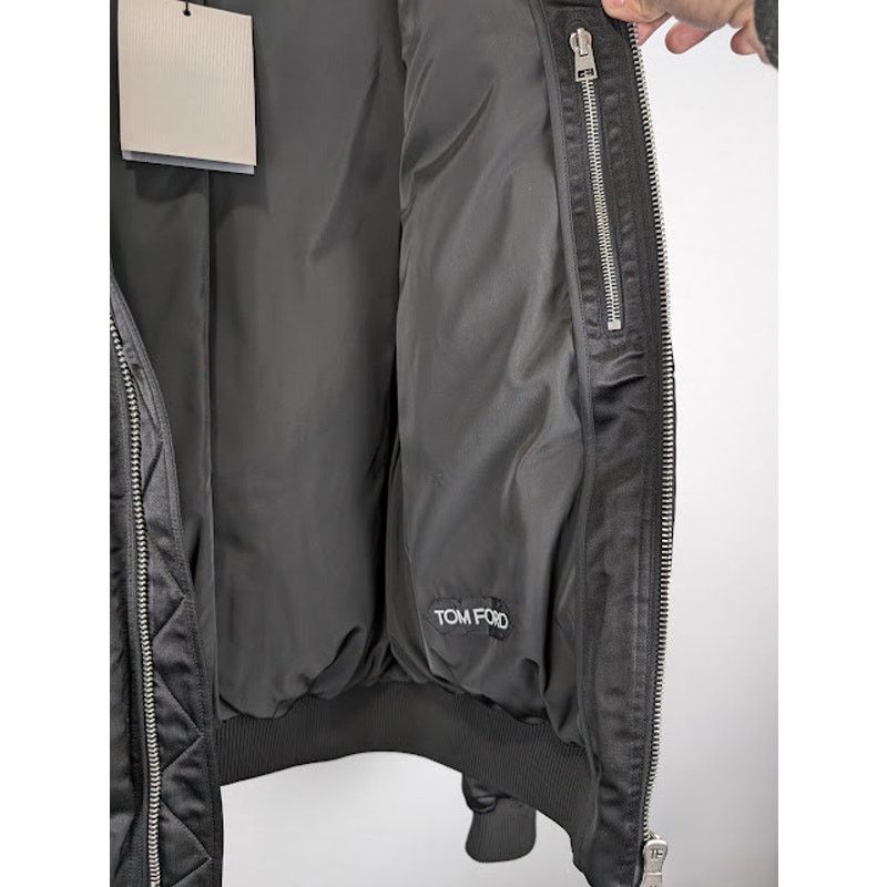 Tom Ford o1rshd1 Hooded Bomber Jacket in Black Size US M / EU 48-50 / 2 - 11 Thumbnail