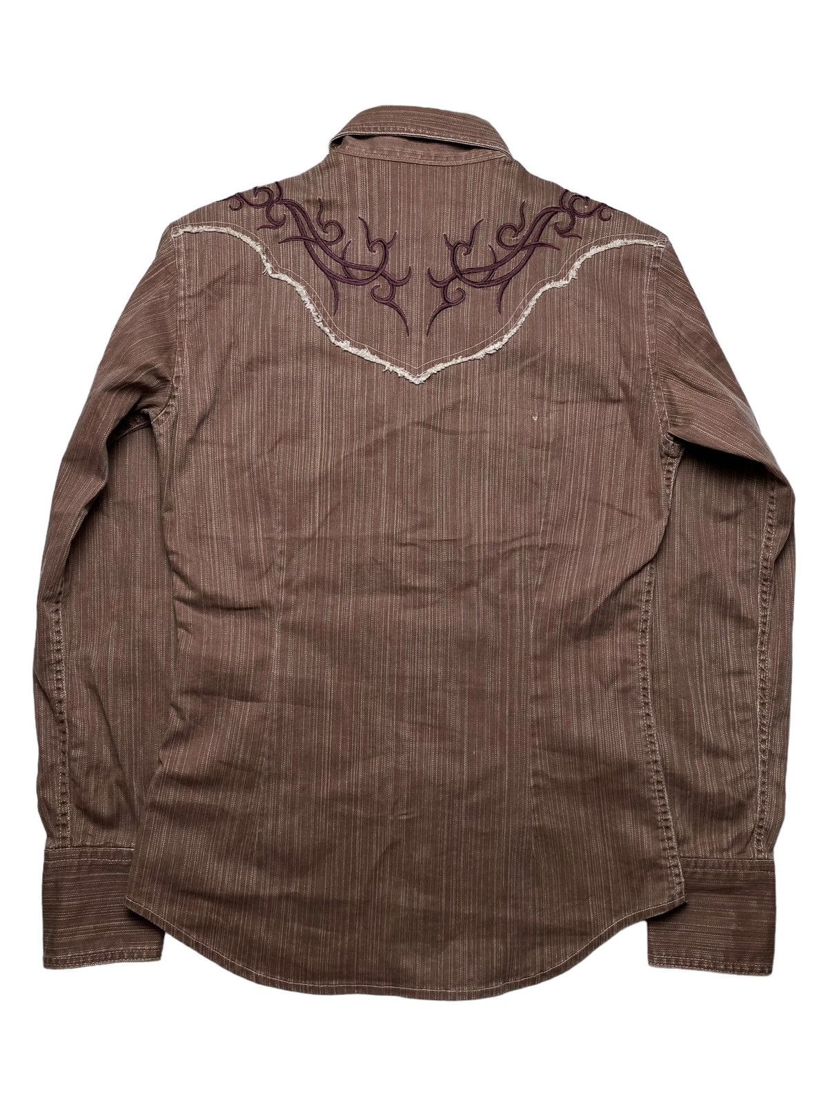 If Six Was Nine 2000s Tornado Mart - Tribal Western Canvas Button Shirt Size US M / EU 48-50 / 2 - 2 Thumbnail
