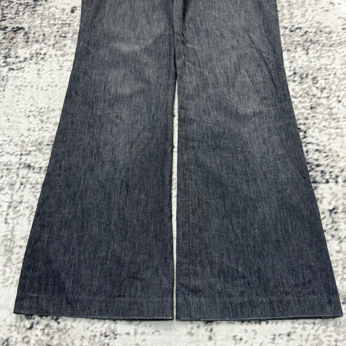 Japanese Brand Vintage Japanese Brand Wide Leg Buckle Back Jeans Size 28" / US 6 / IT 42 - 7 Thumbnail