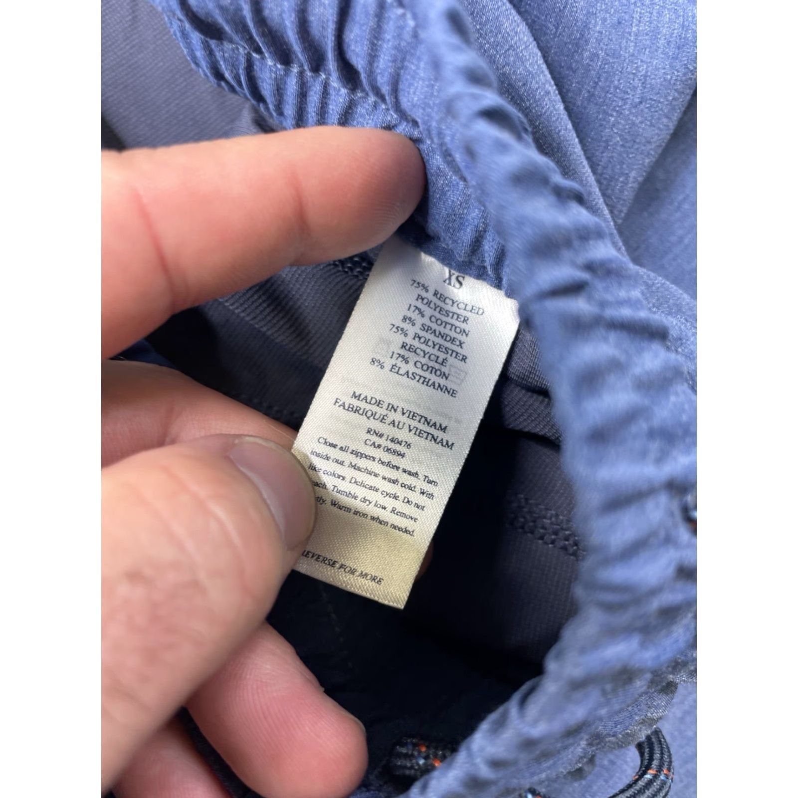 Faherty Faherty Shorts Mens XS Blue Athletic Lined Moisture Wicking Pockets Quick Dry Drawstring Lightweight Easy Care Size US 27 - 5 Thumbnail