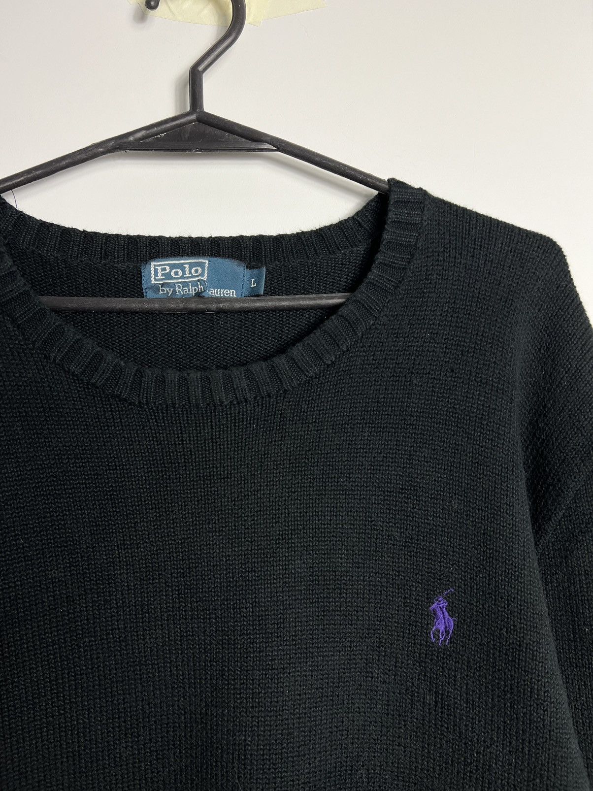 Polo Ralph Lauren × Ralph Lauren Sweater Polo Ralph Lauren 100% cotton black Size US L / EU 52-54 / 3 - 2 Thumbnail