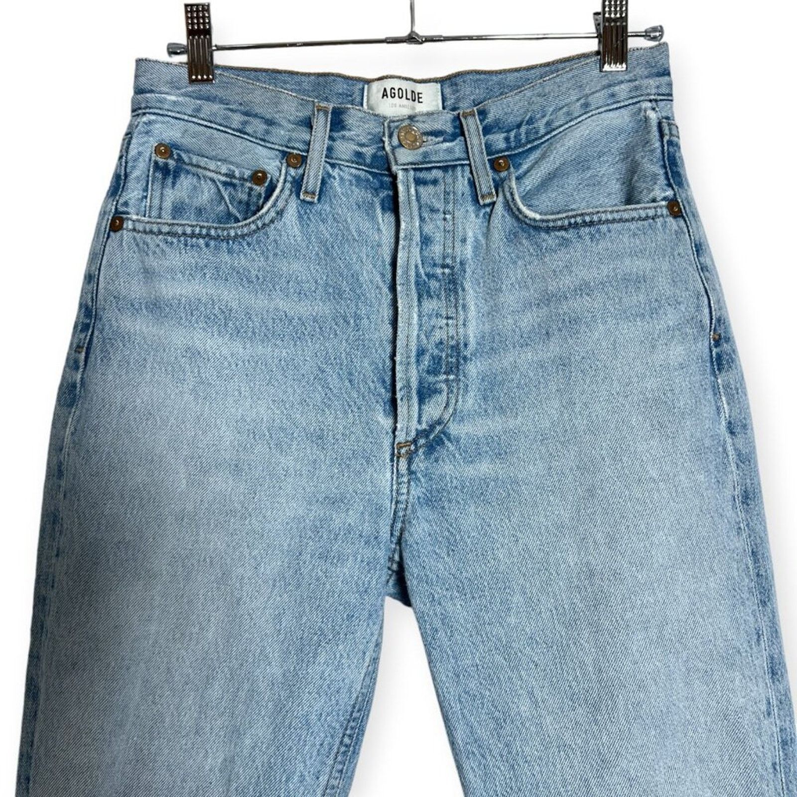 Agolde AGOLDE Riley High Rise Straight Crop Jeans WOMENS 25 USA Size 25" / US 0 / IT 36 - 5 Thumbnail