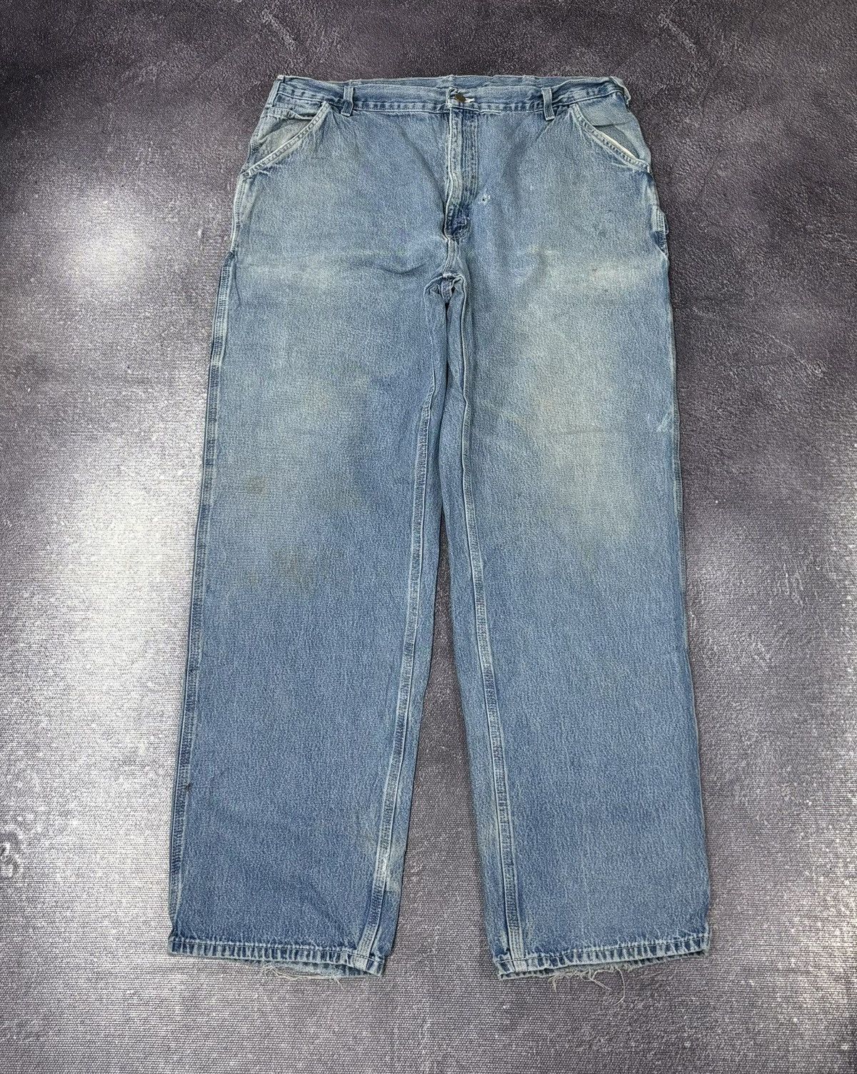Carhartt Vintage Carhartt Denim Dungaree Fit Faded Hype Baggy Jeans Size US 42 / EU 58 - 2 Thumbnail