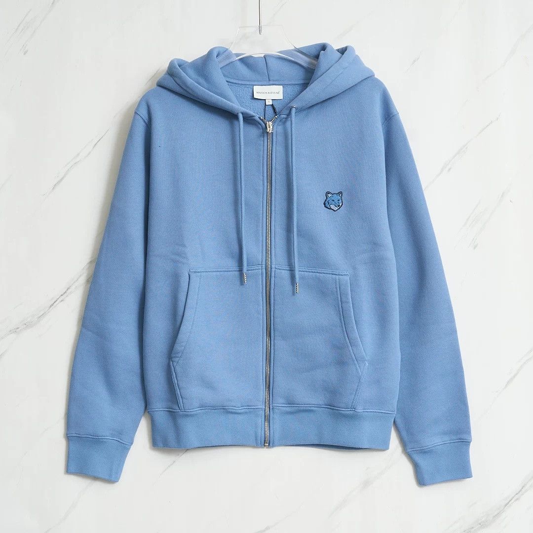 Maison Kitsune Maison Kitsune Men's Fox Logo Zip Hoodie Size US M / EU 48-50 / 2 - 1 Thumbnail