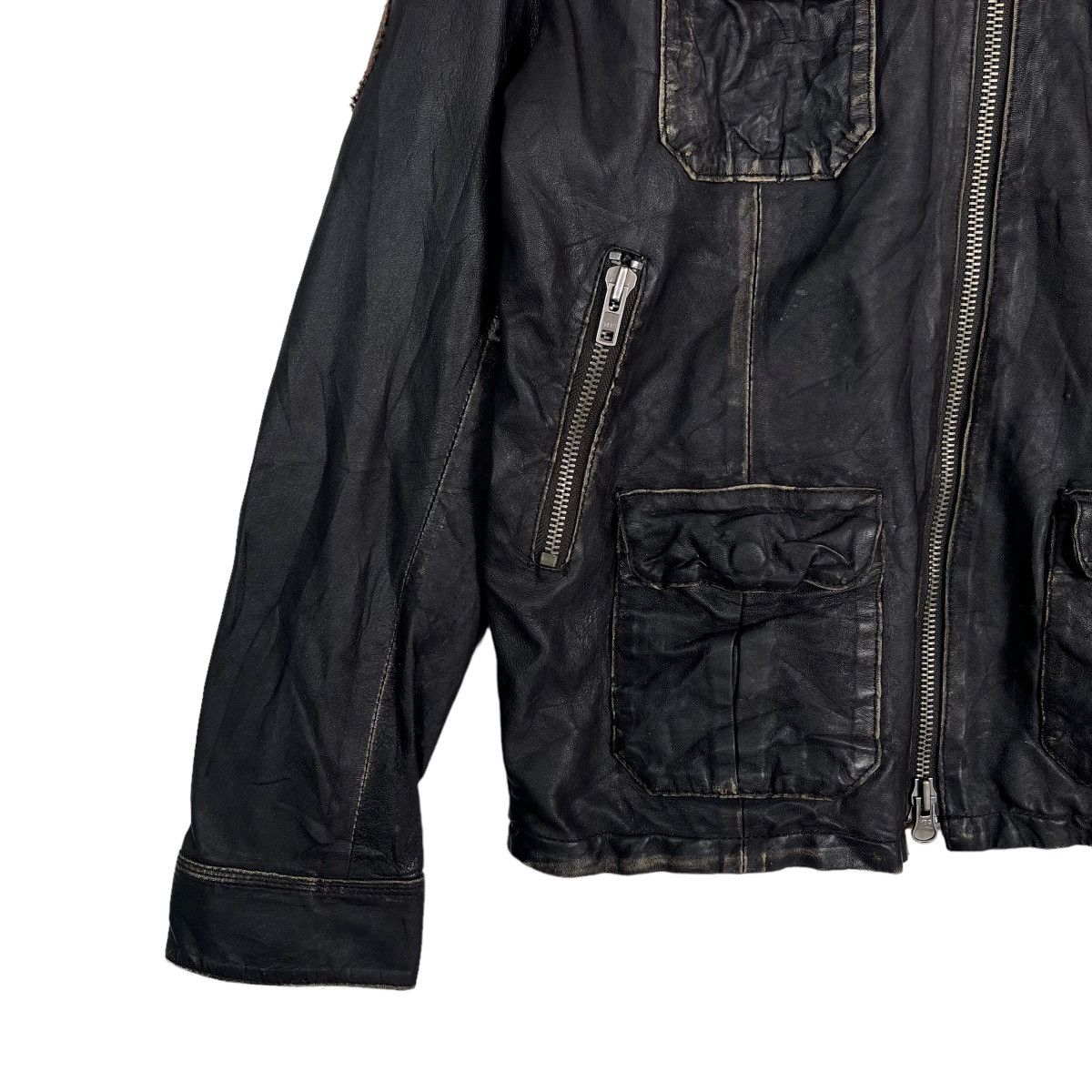 Superdry 🔥 SUPERDRY 8 RIDER MOTOB LEATHER JACKET Size US L / EU 52-54 / 3 - 6 Thumbnail