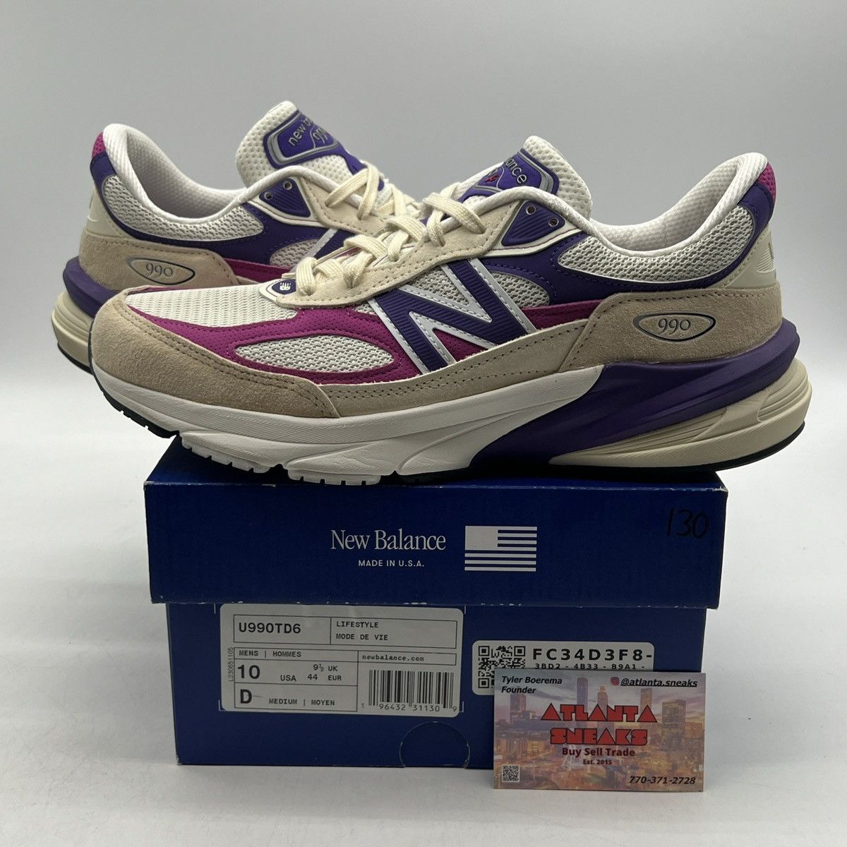 New Balance Teddy Santis x 990v6 macadamia nut magenta Size US 10 / EU 43 - 1 Thumbnail