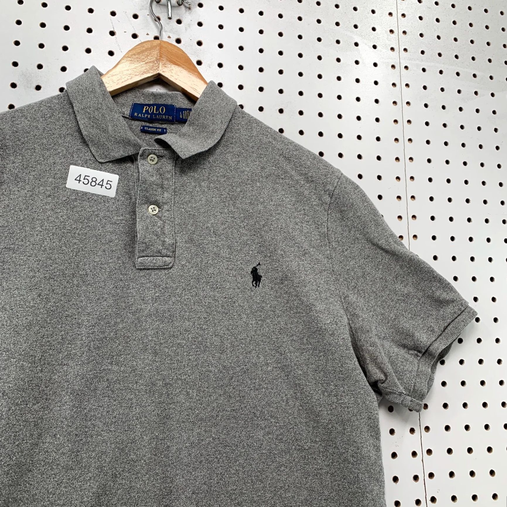 Polo Ralph Lauren Polo Ralph Lauren Shirt Mens Large Gray Classic Fit Short Sleeve Preppy Casual Size US L / EU 52-54 / 3 - 5 Thumbnail