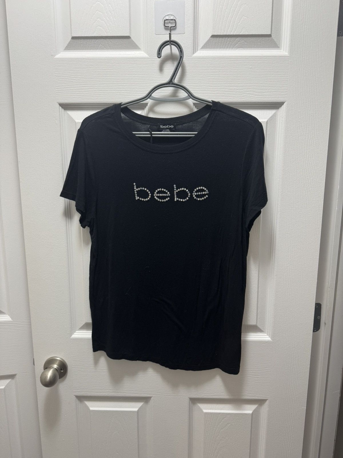 Juicy Couture Jeans Bebe 2000s Y2K Vintage Jewel Shirt Black Mesh Rare Size US L / EU 52-54 / 3 - 1 Thumbnail