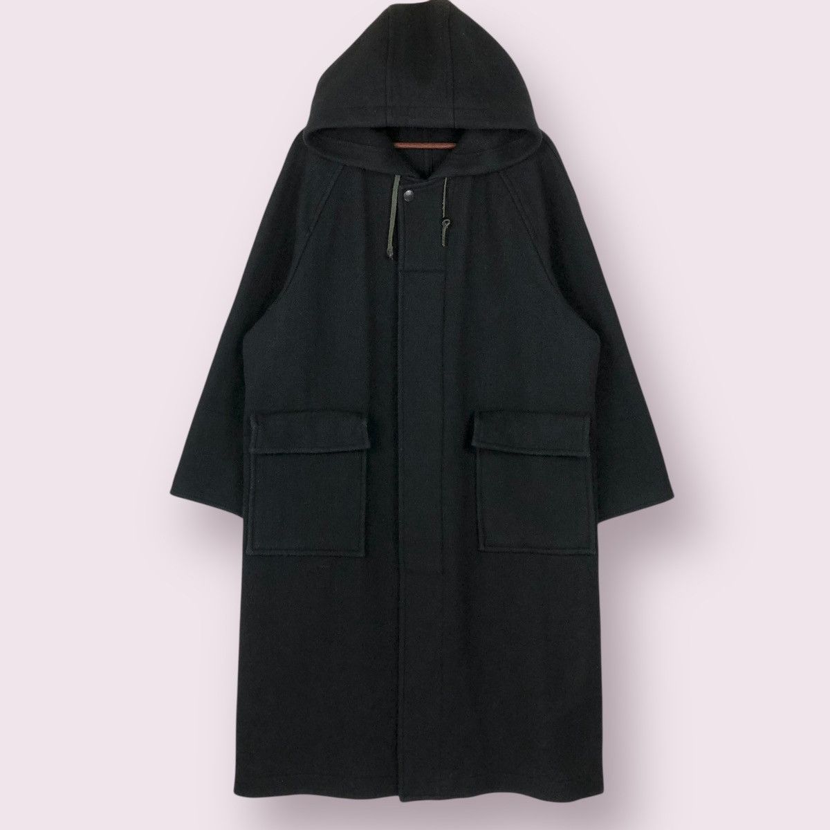 Comme des Garcons Homme Vintage 90s CDG Homme Wool Hooded Coat Duffle Coat Size US M / EU 48-50 / 2 - 2 Thumbnail