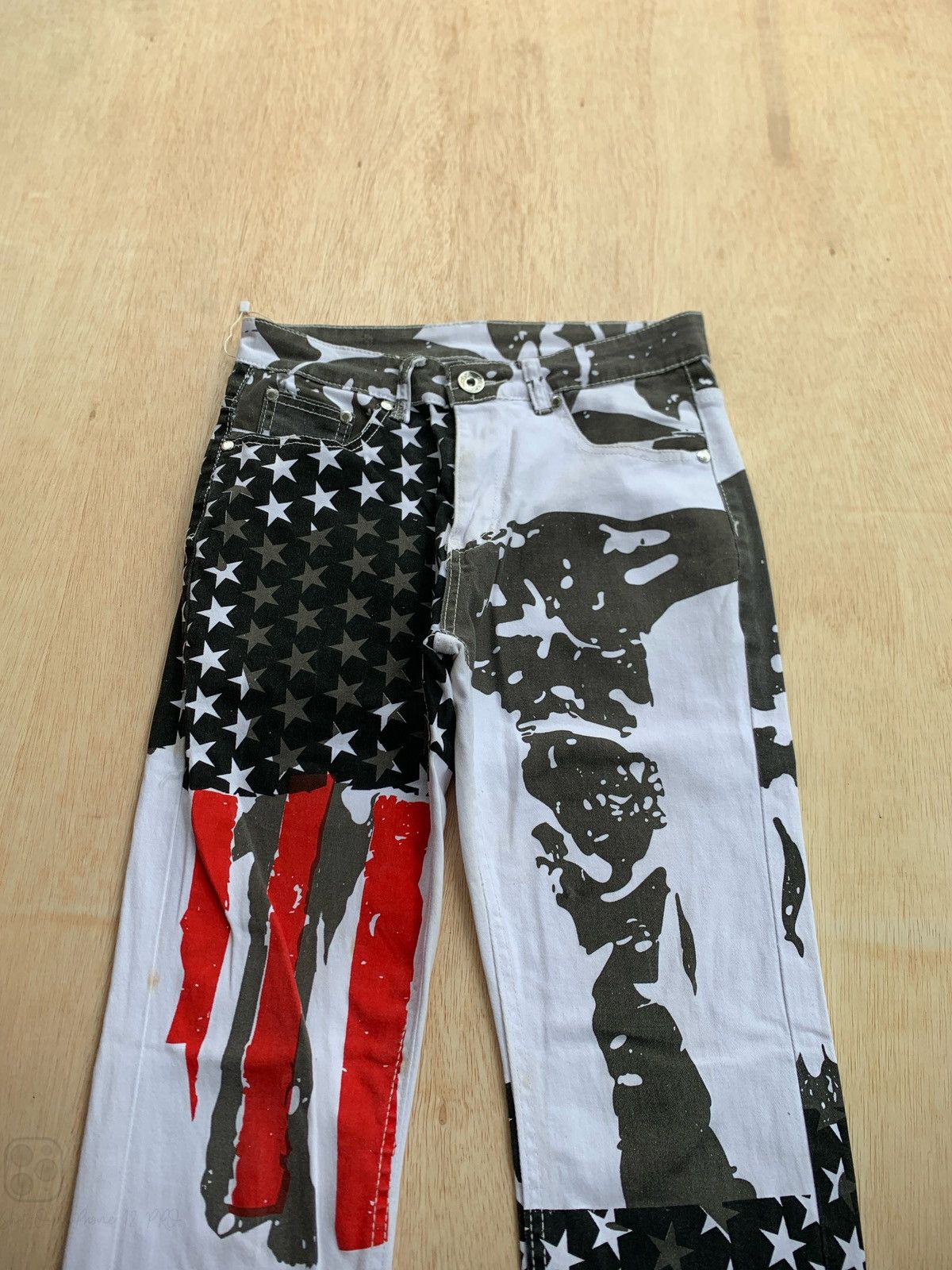 Hysteric Glamour × Japanese Brand Y2k American Flag Star Pants Size US 28 / EU 44 - 2 Thumbnail
