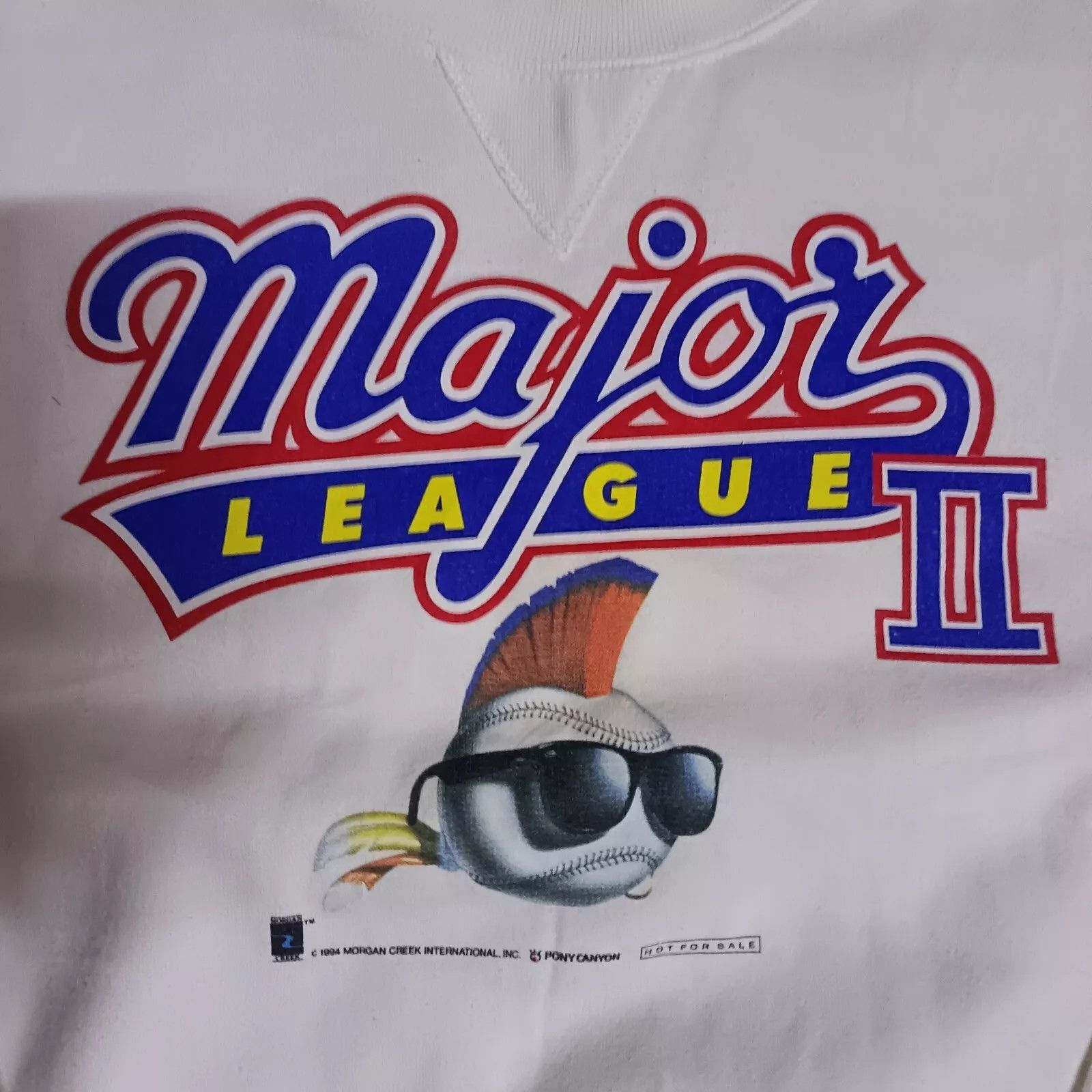 Japanese Brand Major League 2 Vintage 90s Movie Sweatshirt MLB NOT FOR SALE Size US L / EU 52-54 / 3 - 2 Thumbnail