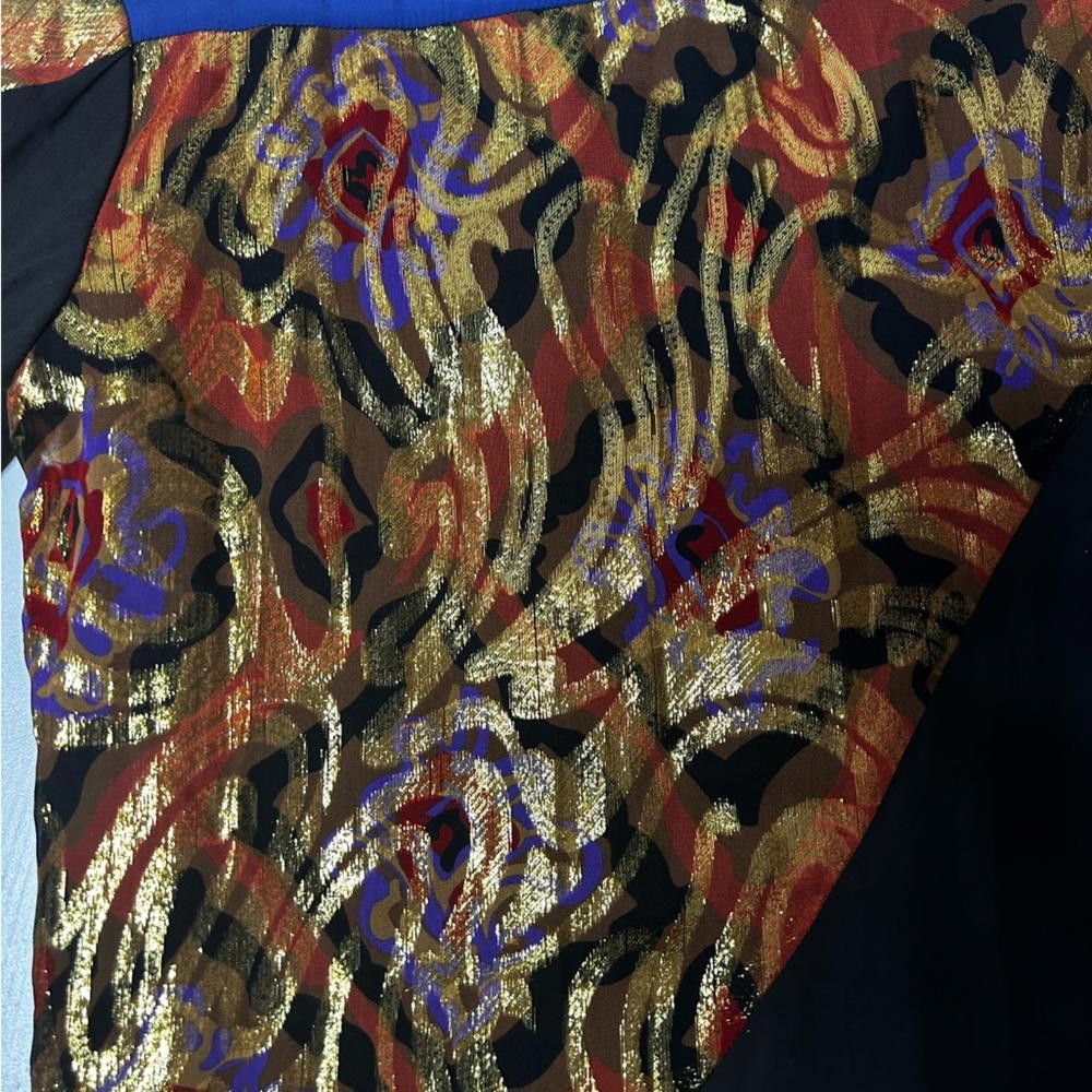 Designer Anthropologie l NWT Camilla Paris Patchwork Silk Dress 0 Size XS / US 0-2 / IT 36-38 - 9 Thumbnail