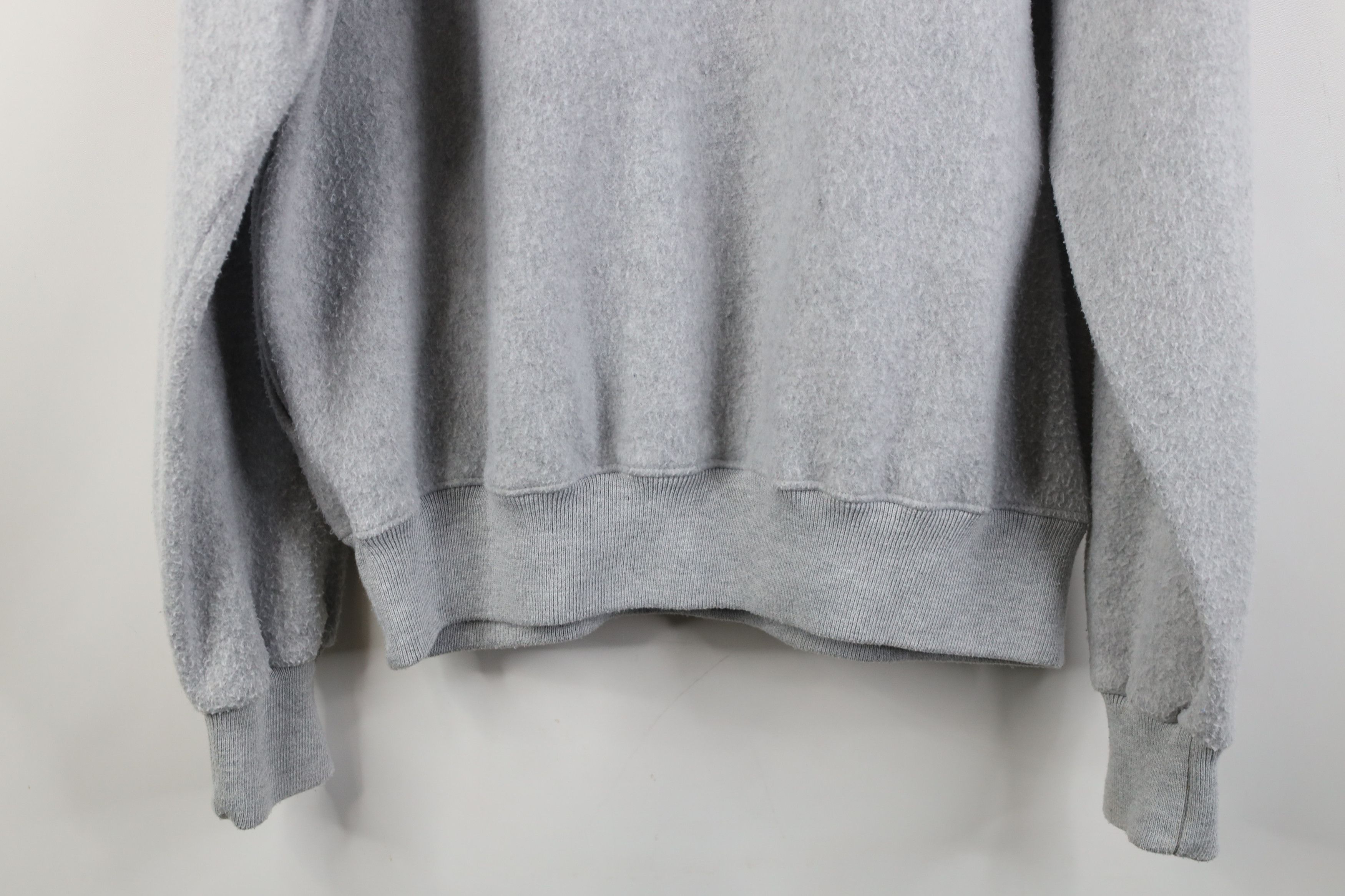 Vintage Vintage 90s Streetwear Half Zip Fleece Pullover Sweater Gray Size US XL / EU 56 / 4 - 13 Thumbnail