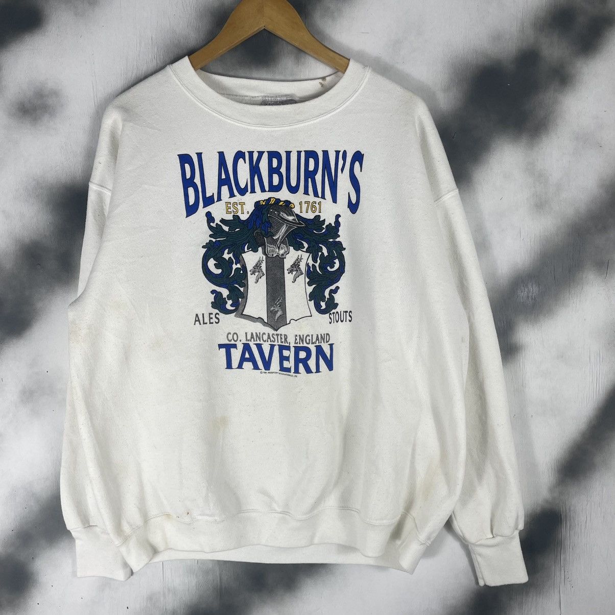 Vintage Vintage 1991 Blackburns Tavern Lancester England Size US XL / EU 56 / 4 - 1 Thumbnail