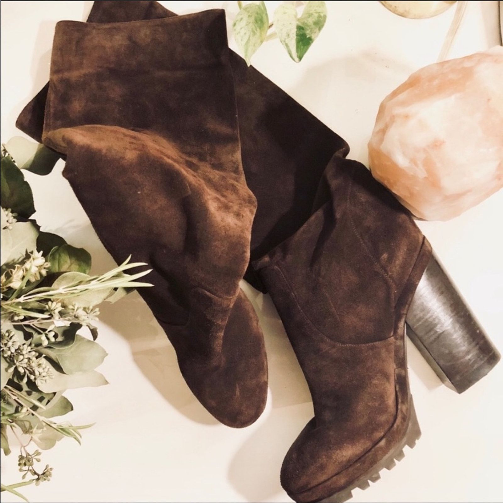 Michael Kors MICHAEL KORS COLLECTION Chocolate Suede Leather Heel Boot 9 Size US 9 / EU 42 - 7 Thumbnail