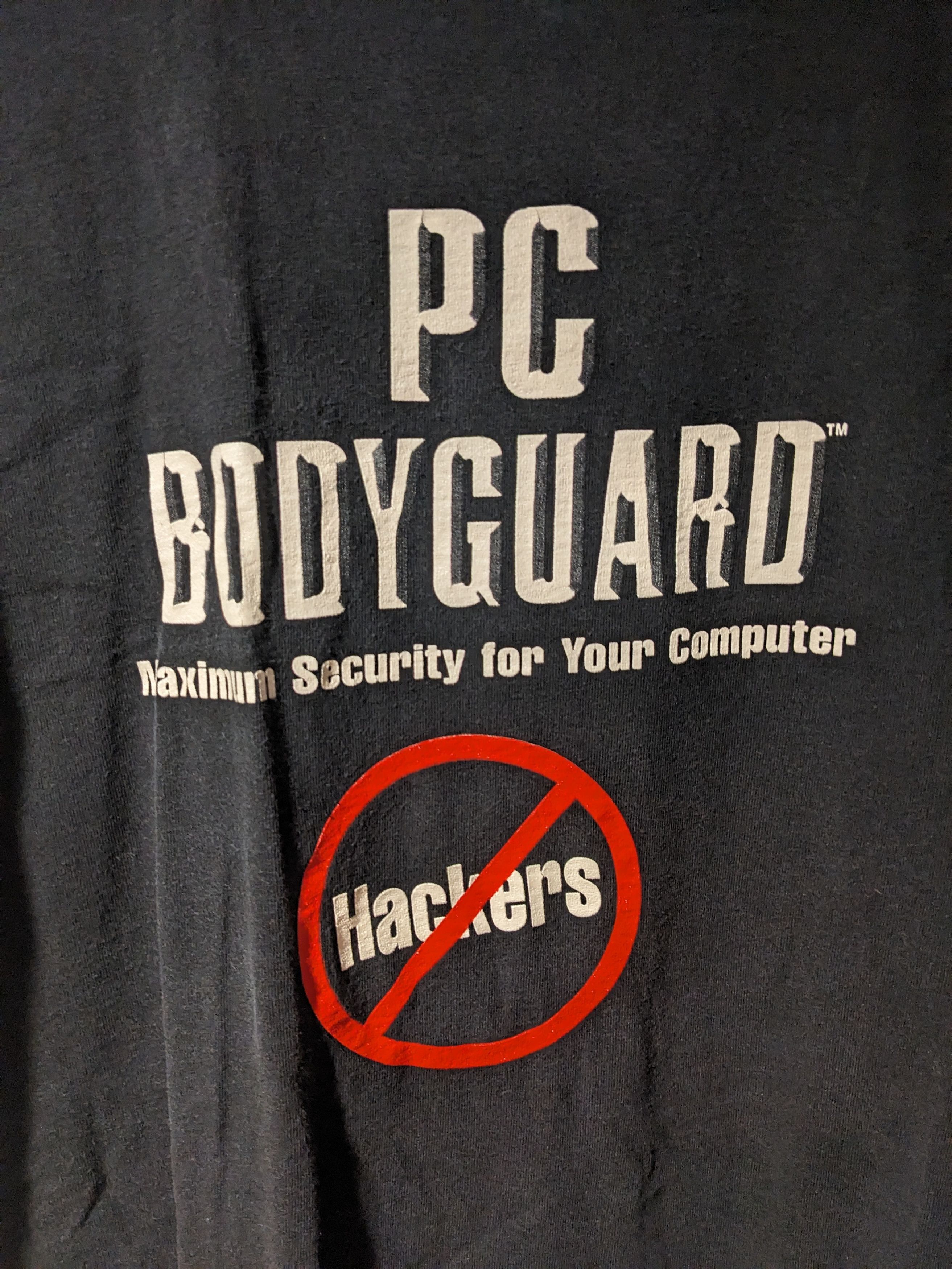 Vintage Vintage 1999 PC Bodyguard Expo Maximum Security T-Shirt Size US XL / EU 56 / 4 - 2 Thumbnail