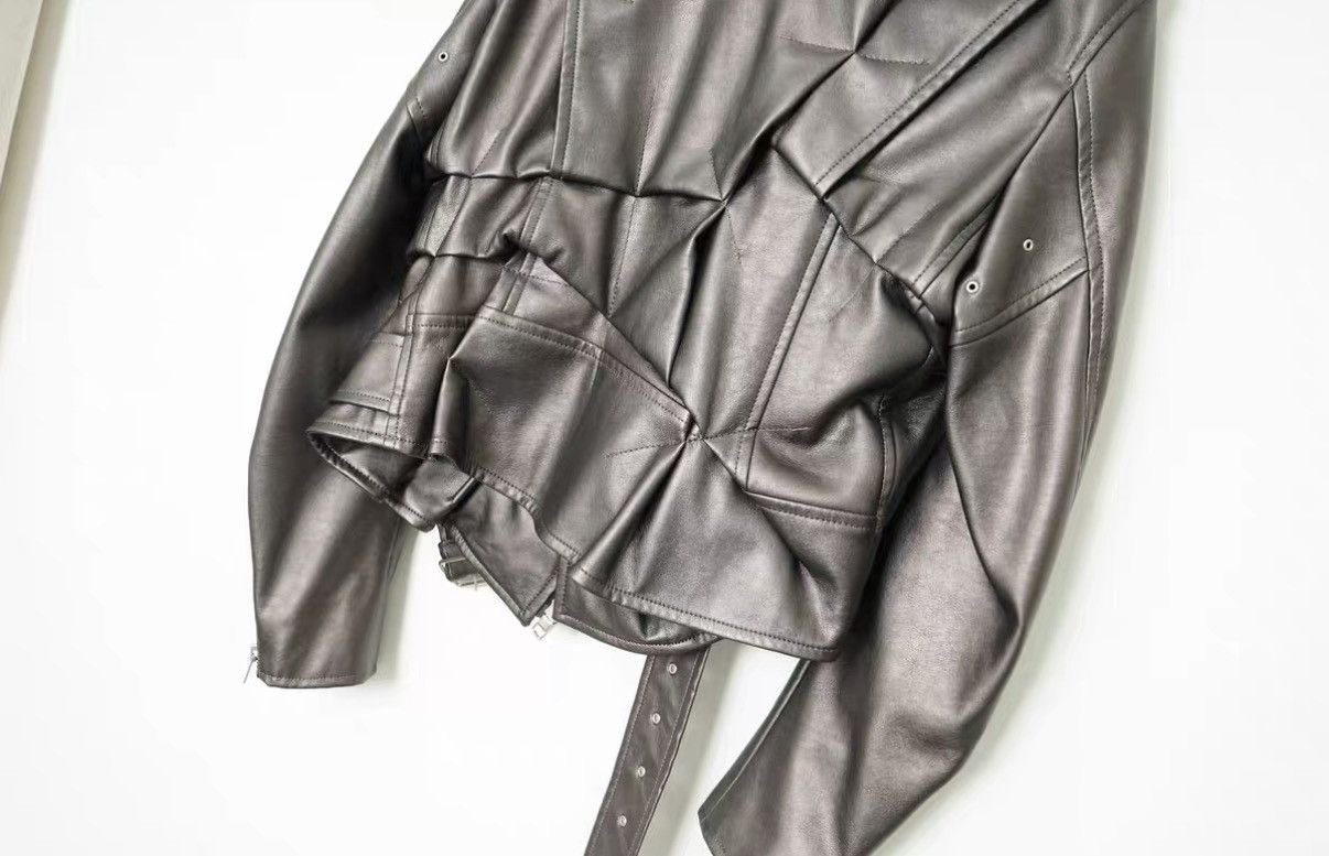 Comme des Garcons Comme des Garçons Pleated Faux Leather Jacket Size US S / EU 44-46 / 1 - 8 Thumbnail