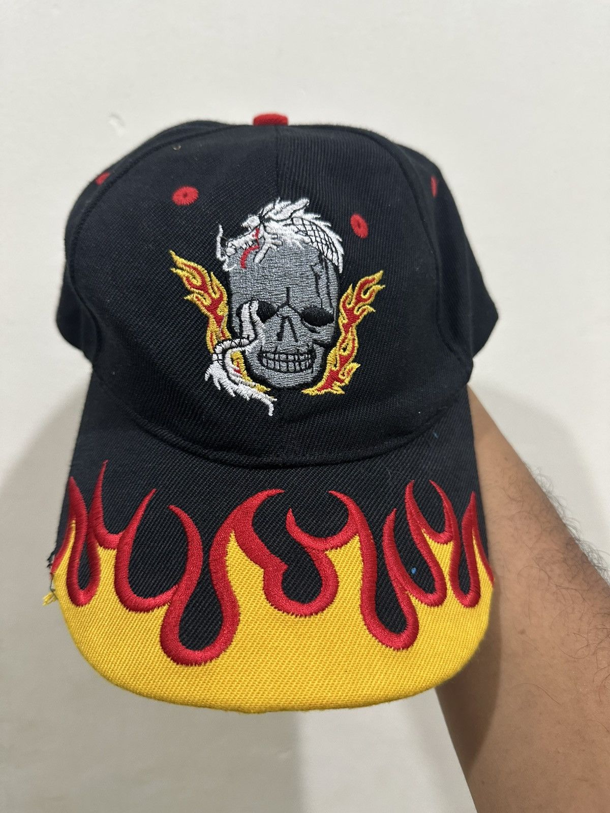 Other Y2K Flame Zombies Distress Baseball Hat Size ONE SIZE - 3 Thumbnail