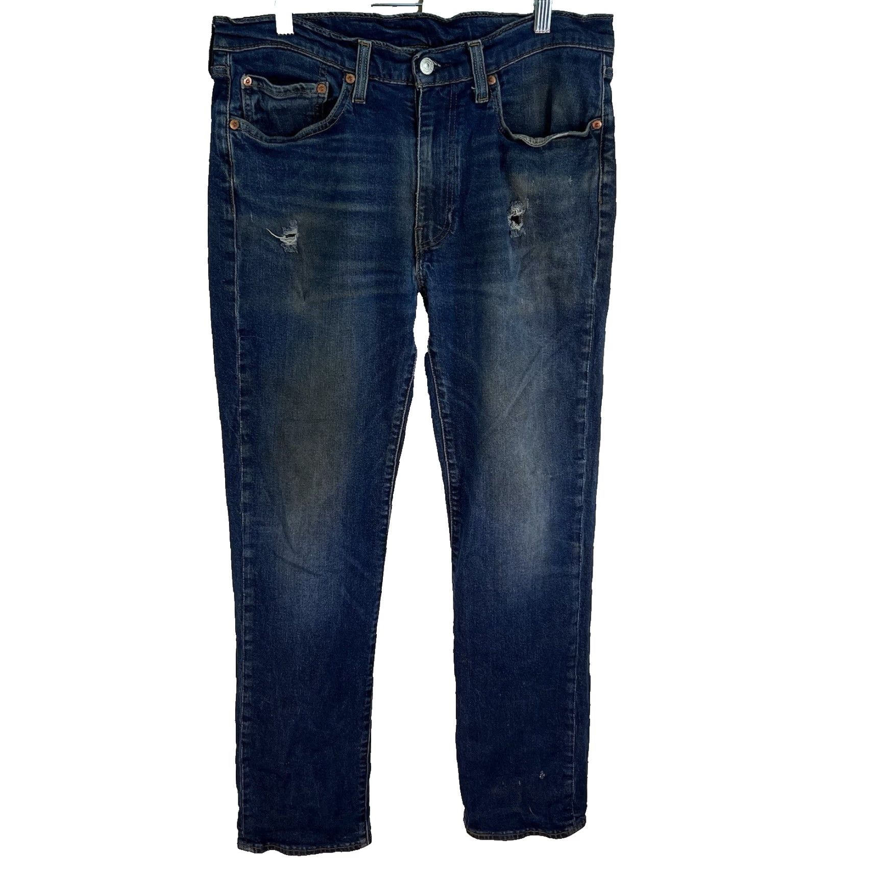Levi's VINTAGE Levi's 514 Jeans Mens 34x32 Blue Straight Denim 5-Pocket 90s Retro USA Big E Distressed Mid Rise Regular Fit Jeans Size US 34 / EU 50 - 2 Thumbnail