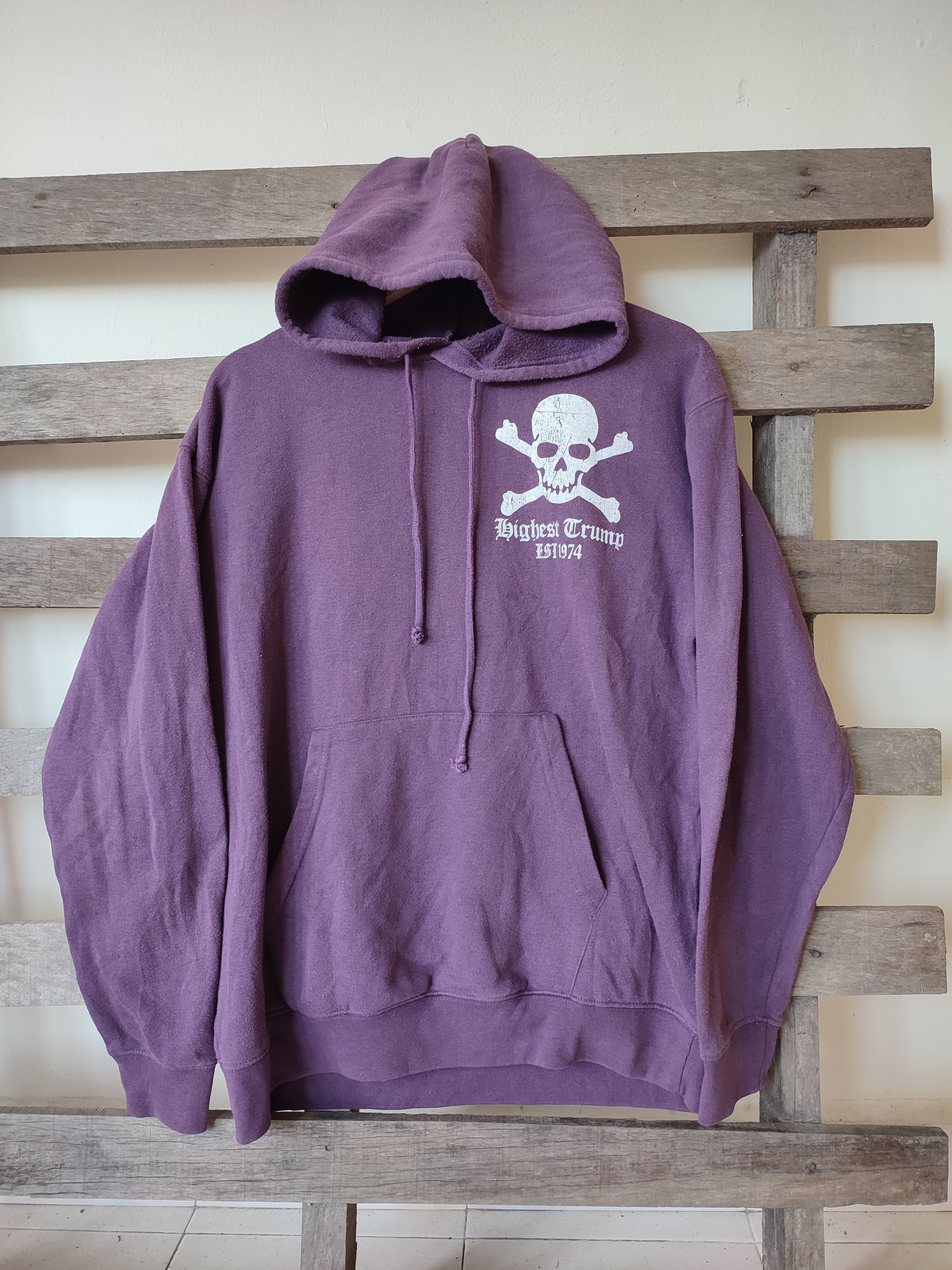 If Six Was Nine × Japanese Brand × Vintage VINTAGE BIGHEST CRUMP CROSSBONE HOODIE Size US L / EU 52-54 / 3 - 1 Thumbnail