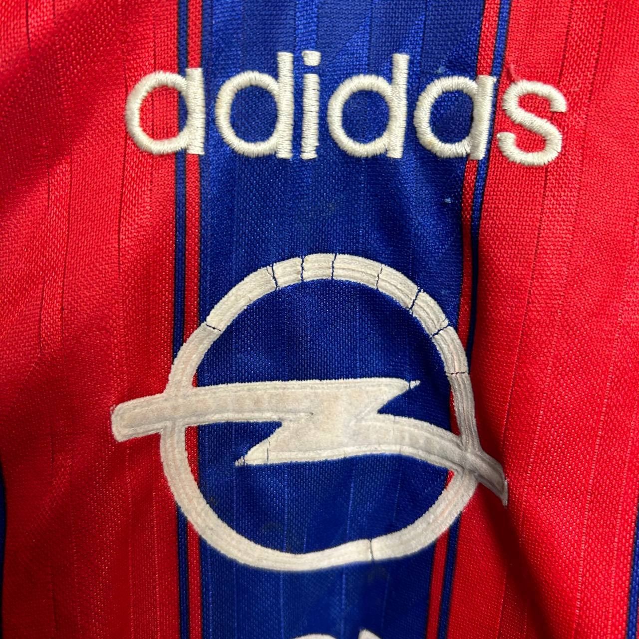 Adidas Vintage Adidas Bayern Munchen 1994 Opel home soccer jersey Size US XL / EU 56 / 4 - 4 Thumbnail