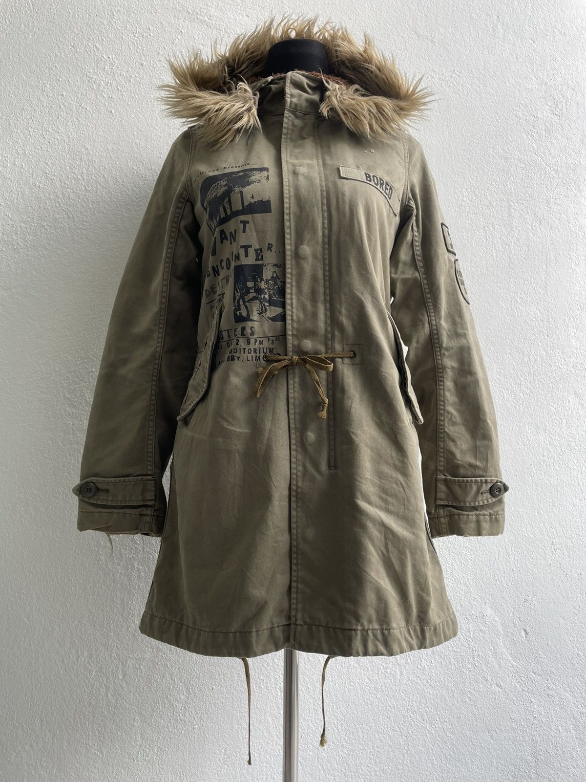 Hysteric Glamour Hysteric Glamour x Destroy All Monsters Military Fur Jacket Size S / US 4 / IT 40 - 1 Thumbnail