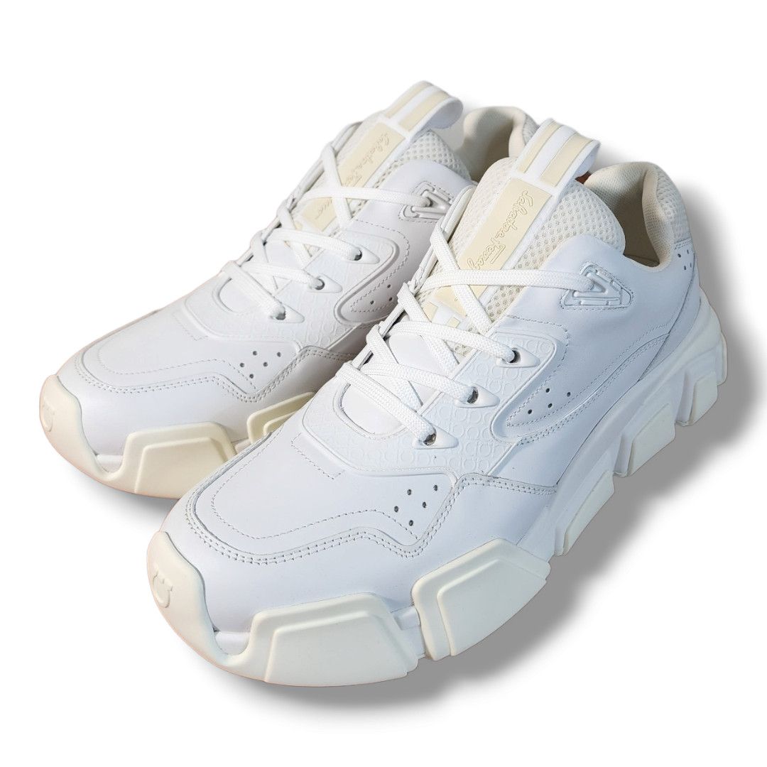 Salvatore Ferragamo Ferragamo White Booster Sneaker Men's Size 7/Women's Size 9 Size US 7 / EU 40 - 11 Thumbnail