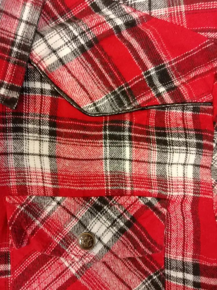 In The Attic 💥 Awesome Vintage In The Attic Snake Leather Punk Shirt Size US L / EU 52-54 / 3 - 12 Thumbnail
