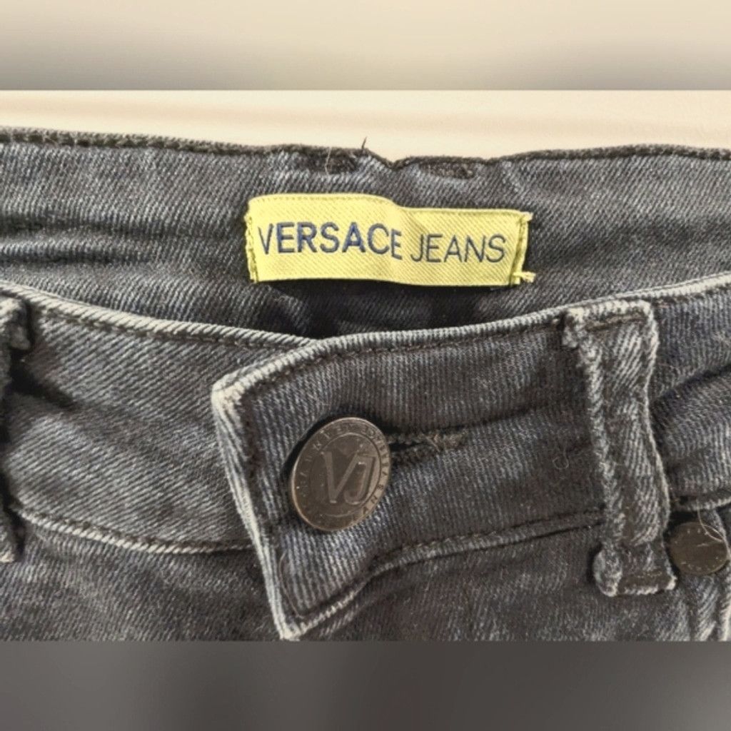 Versace Jeans Couture Versace Jeans Collection Dark Blue Skinny Moto Jeans Size 26" / US 2 / IT 38 - 8 Thumbnail