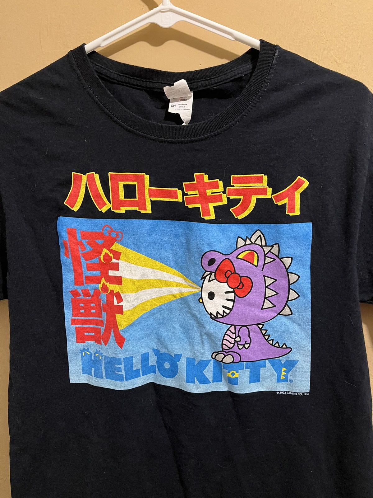 Hello Kitty Godzilla tee