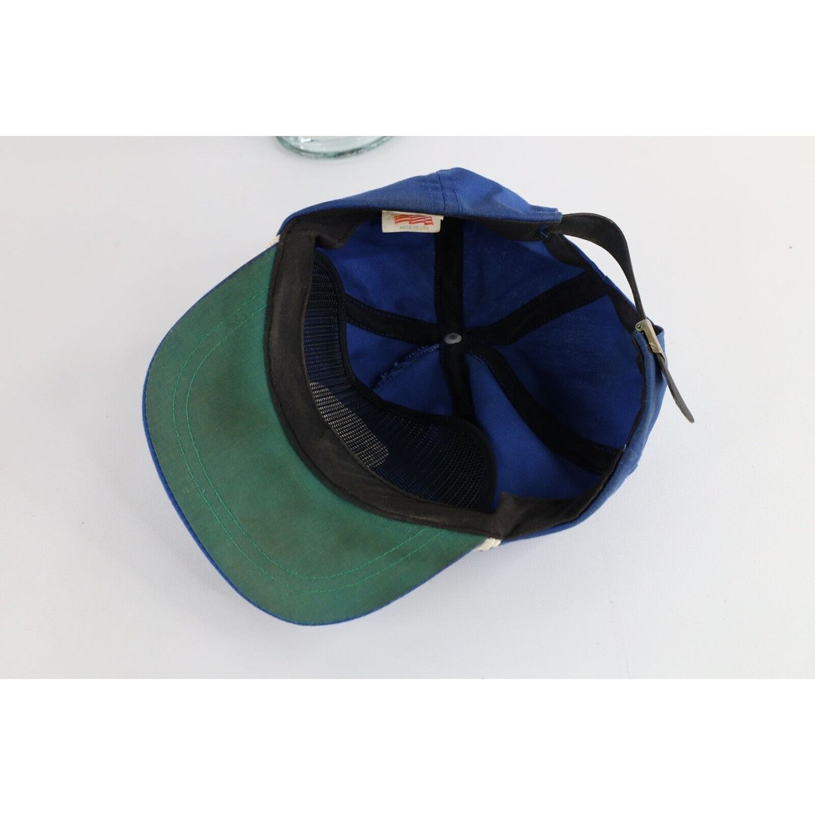 Vintage Vintage 80s Distressed Air Force Academy Leather Strap Hat Size ONE SIZE - 9 Thumbnail
