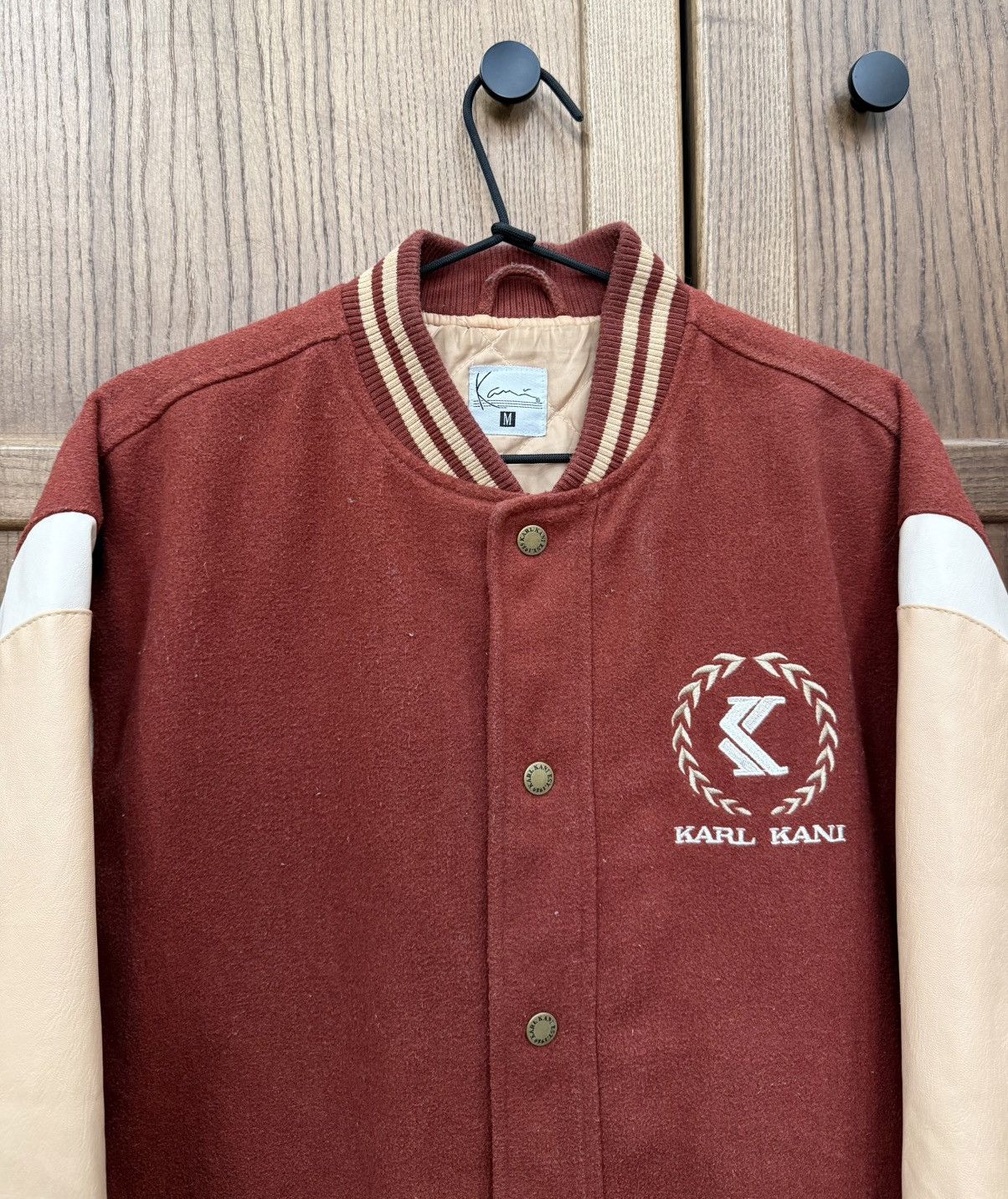 Karl Kani Karl Kani Cherry Bomber Wool Varsity Jacket Embroidered Logo Size US M / EU 48-50 / 2 - 5 Thumbnail