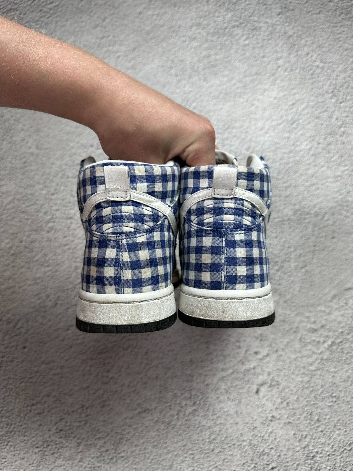 Nike Nike Dunk High VNTG Gingham Navy Check 2009 Size US 8 / IT 38 - 8 Thumbnail