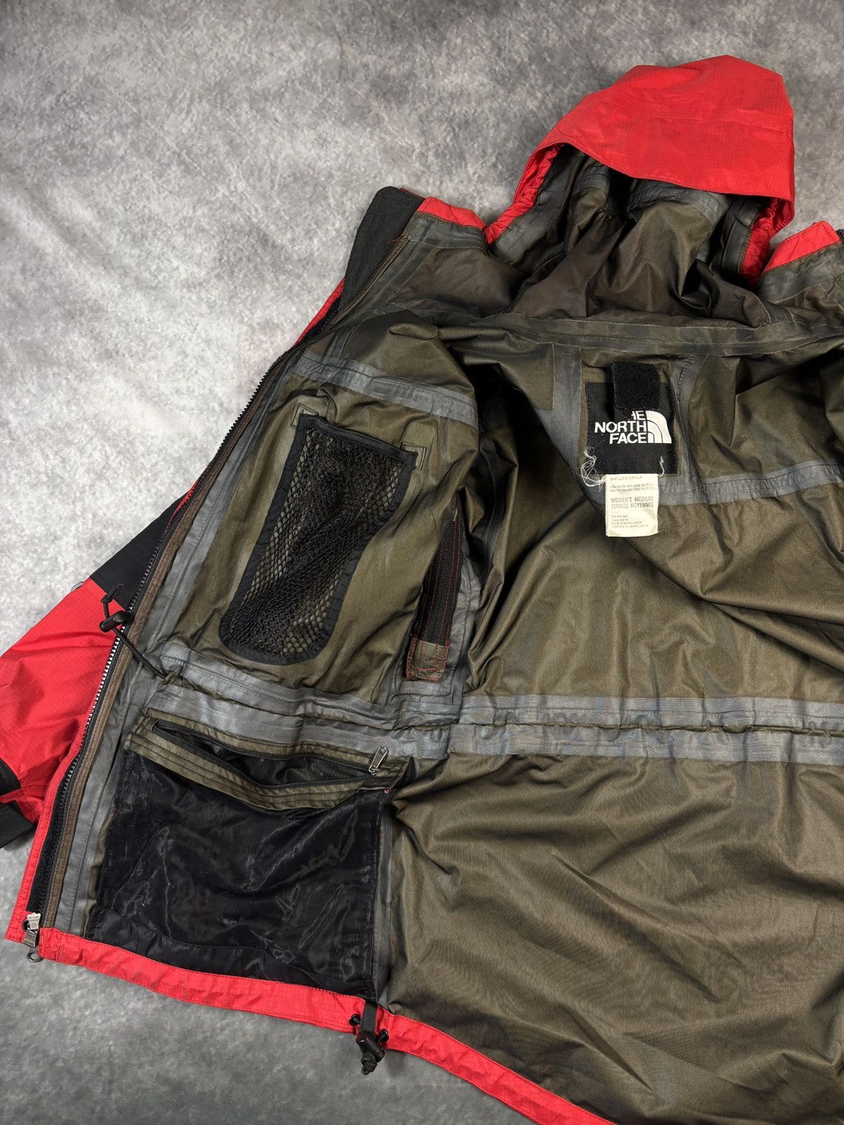 Goretex × The North Face × Vintage 1990s North Face Gore-tex Jacket Vintage TNF Shell Two Tone Size US M / EU 48-50 / 2 - 10 Thumbnail
