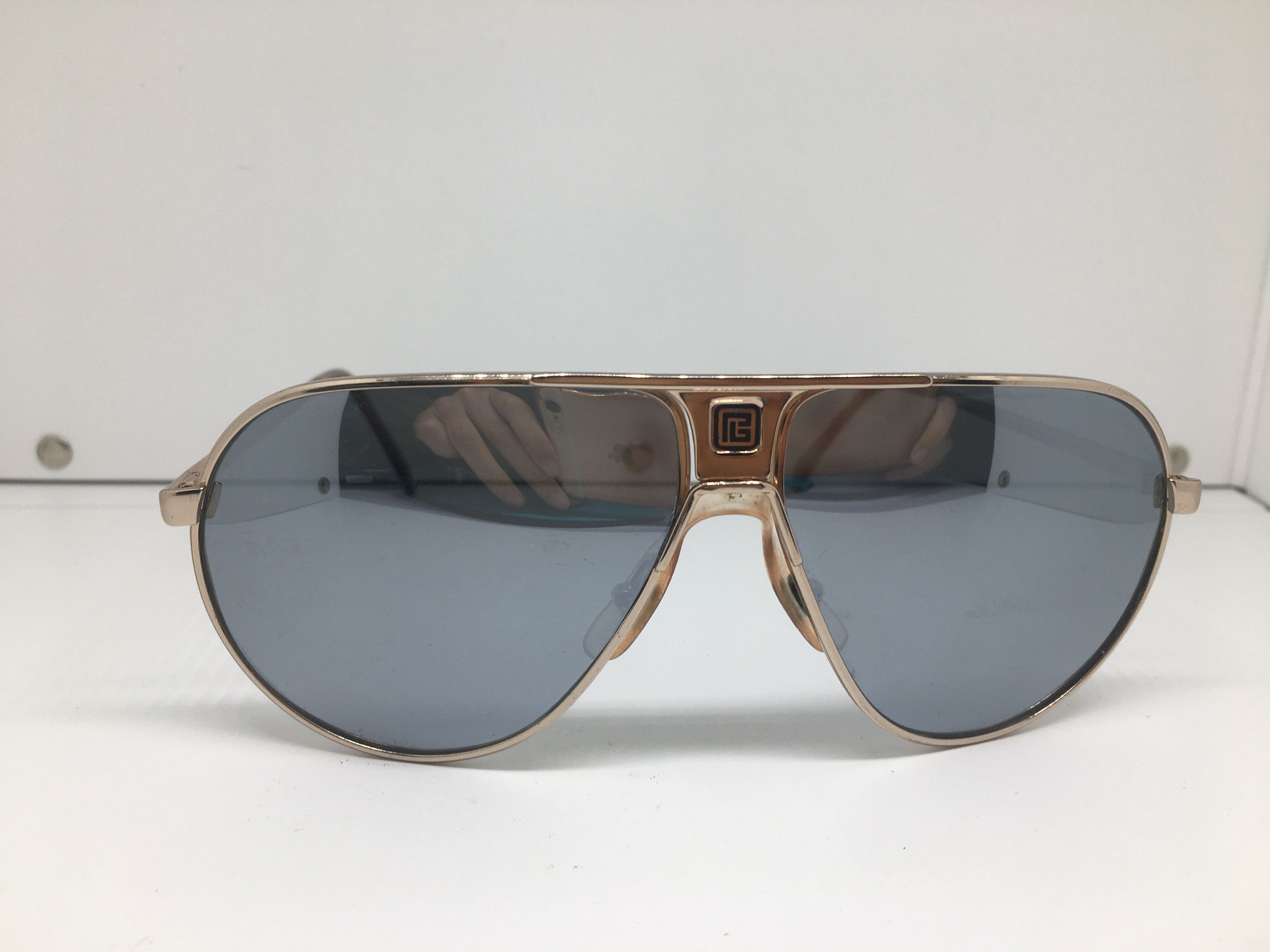 Vintage Vintage Pierre Balmain Paris 1502 Aviator Sunglasses Frame Size ONE SIZE - 1 Thumbnail