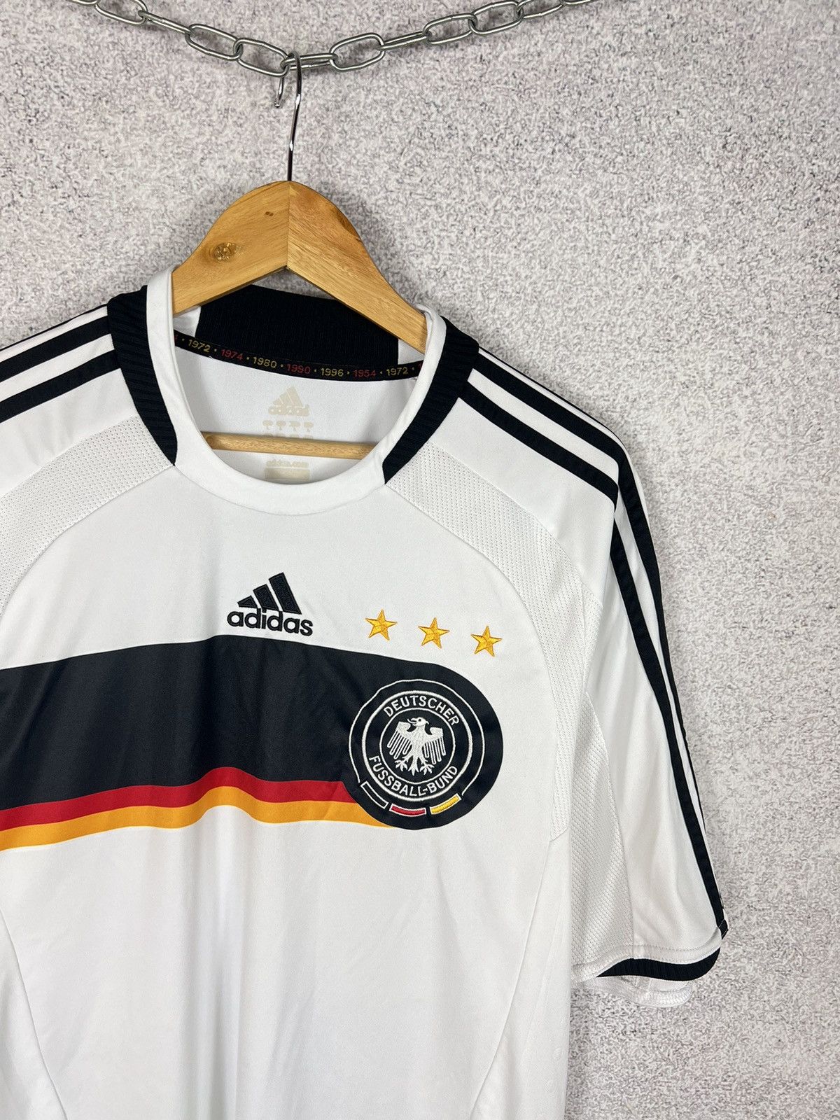 Adidas Vintage Adidas Germany 2008/2009 Home Soccer Jersey Size US L / EU 52-54 / 3 - 2 Thumbnail