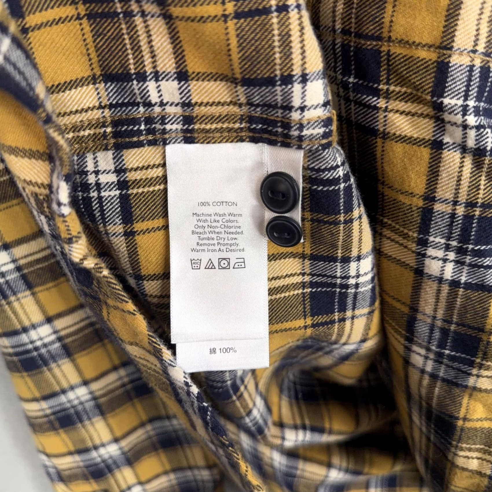 Eddie Bauer VINTAGE Eddie Bauer Shirt Mens XL Tall Yellow Plaid Flannel Relaxed Long Sleeve Button-Up) Size US XL / EU 56 / 4 - 5 Thumbnail