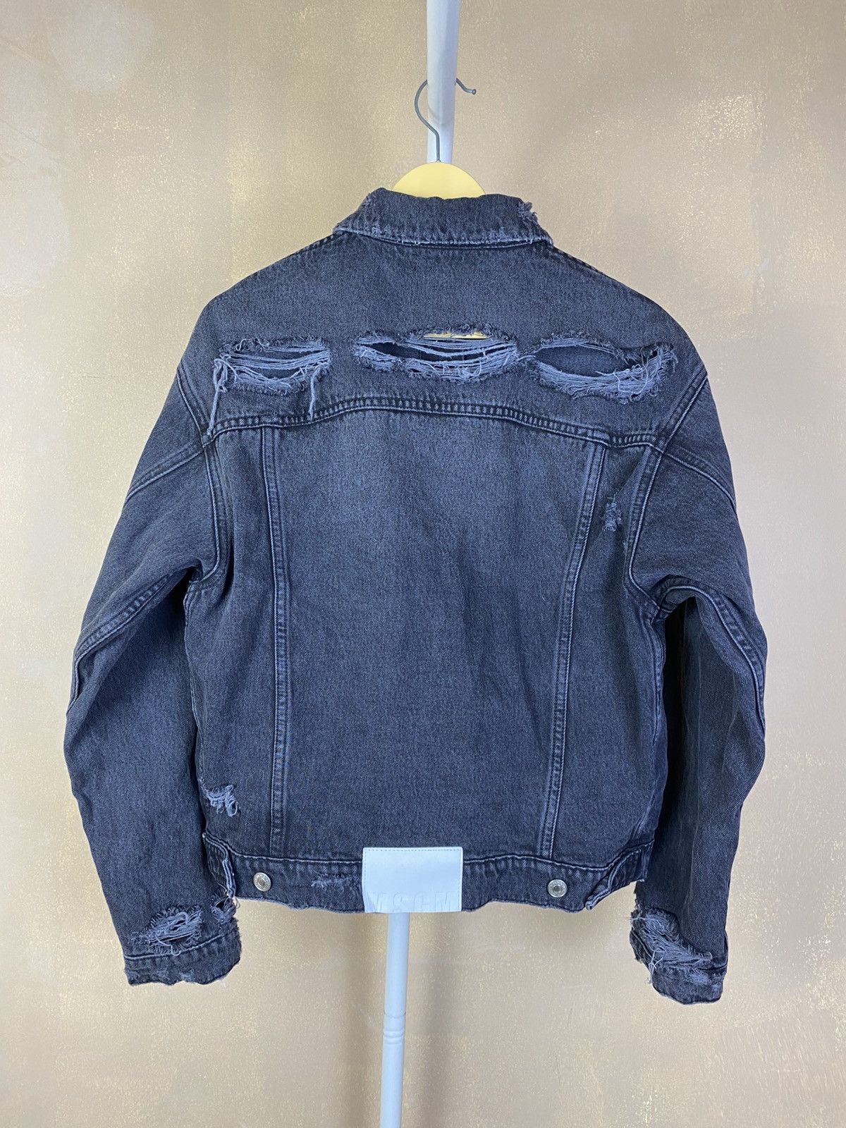 MSGM MSGM italy - Crushed/Destroyed Denim jacket Size M / US 6-8 / IT 42-44 - 2 Thumbnail