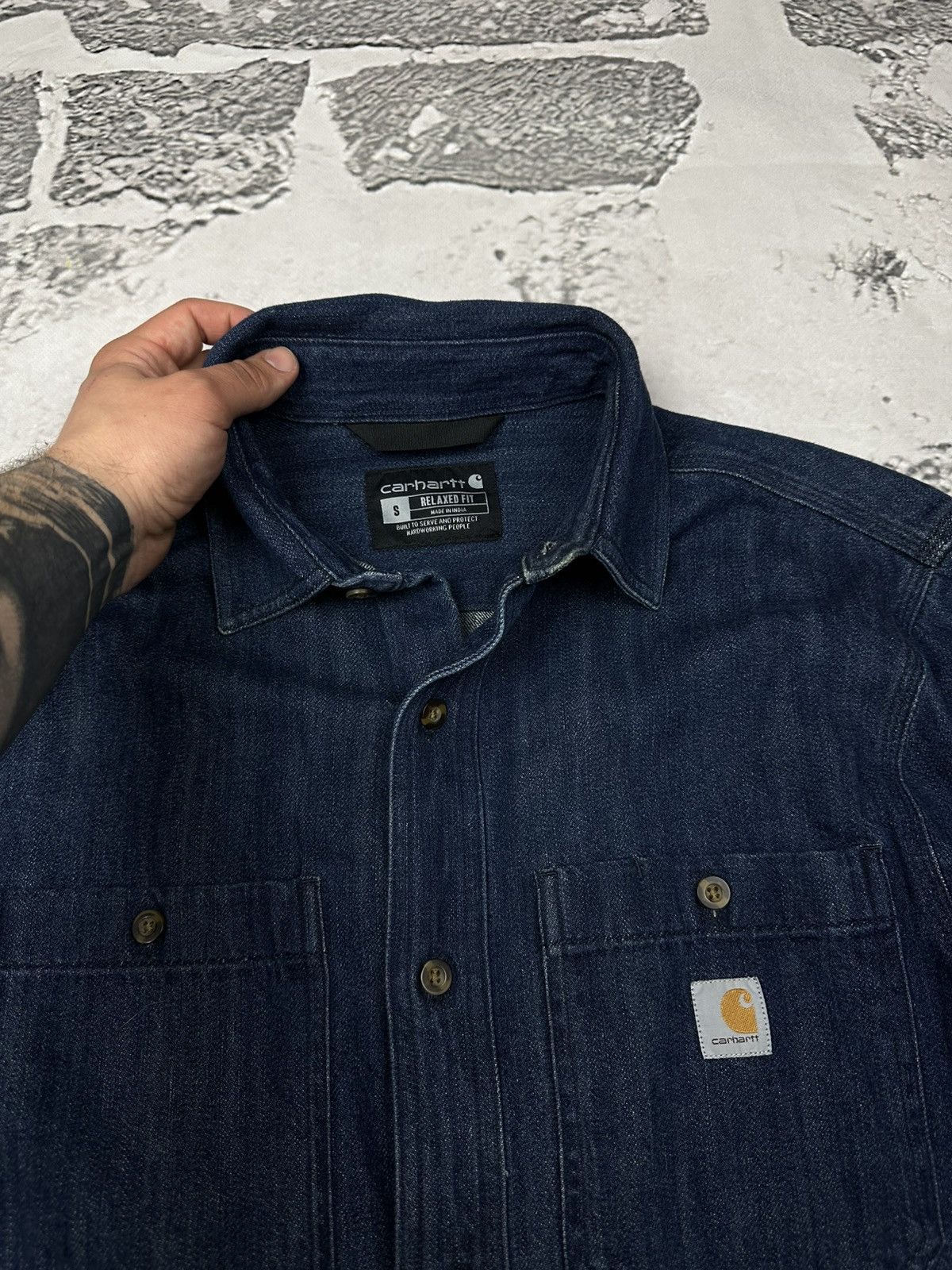 Carhartt Carhartt Denim Shirt Workwear style Size US S / EU 44-46 / 1 - 4 Thumbnail