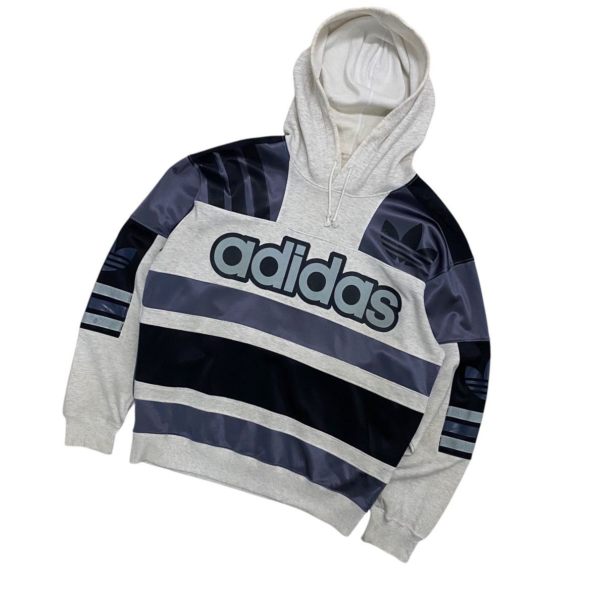Adidas ☀️Vintage Adidas big logo trefoil sweatshirt hoodie japan Size US M / EU 48-50 / 2 - 1 Thumbnail