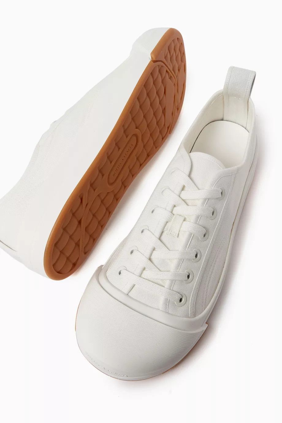 Bottega Veneta o1y0526 Low-Top Sneakers in White Size US 6 / EU 39 - 4 Thumbnail