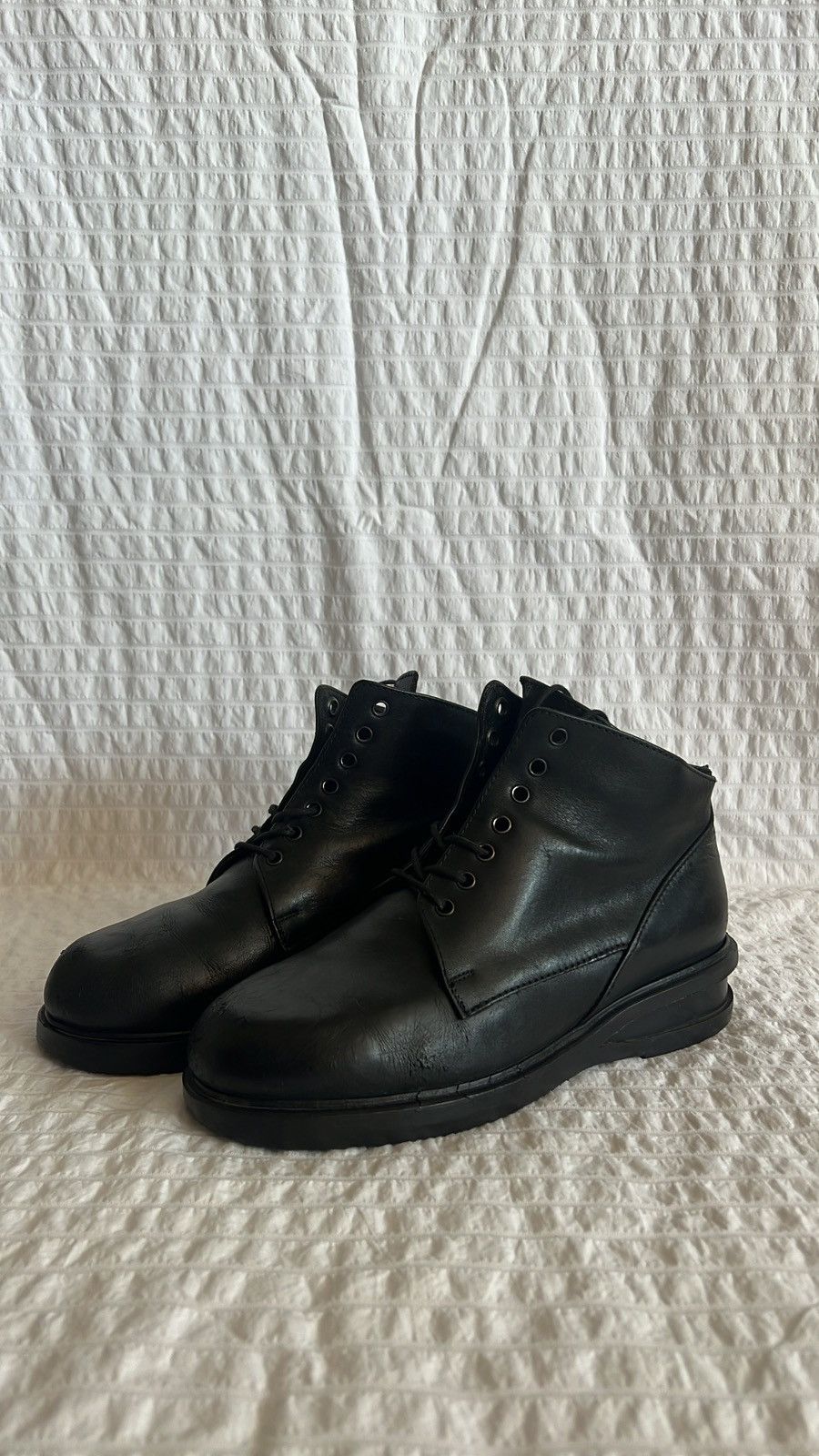Dirk Bikkembergs Dirk Bikkembergs 90s Wooden Heel Boot Size US 9.5 / EU 42-43 - 1 Thumbnail