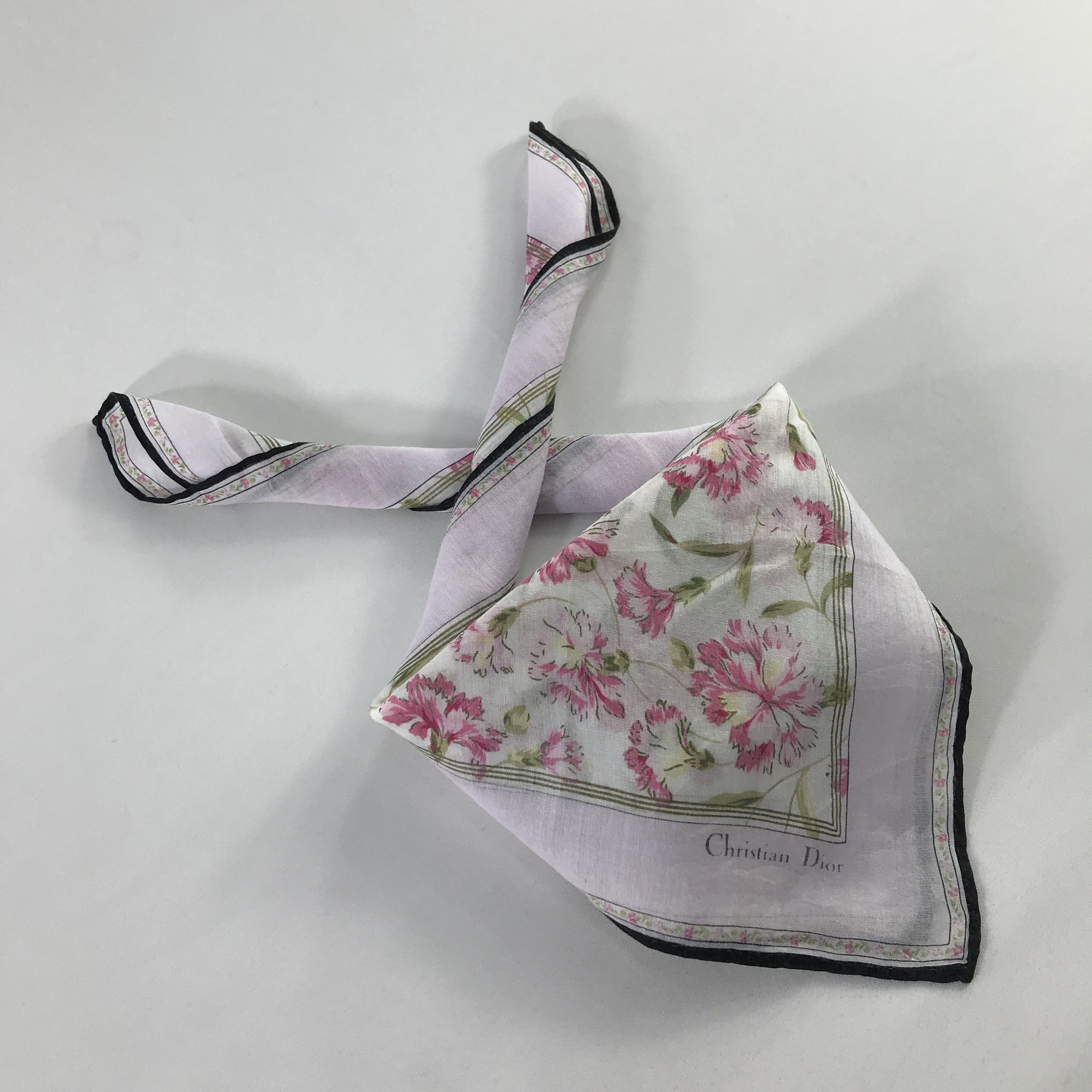 Christian Dior Monsieur × Vintage Christian Dior Bandana / Handkerchief / Neckerchief - S672 Size ONE SIZE - 4 Thumbnail
