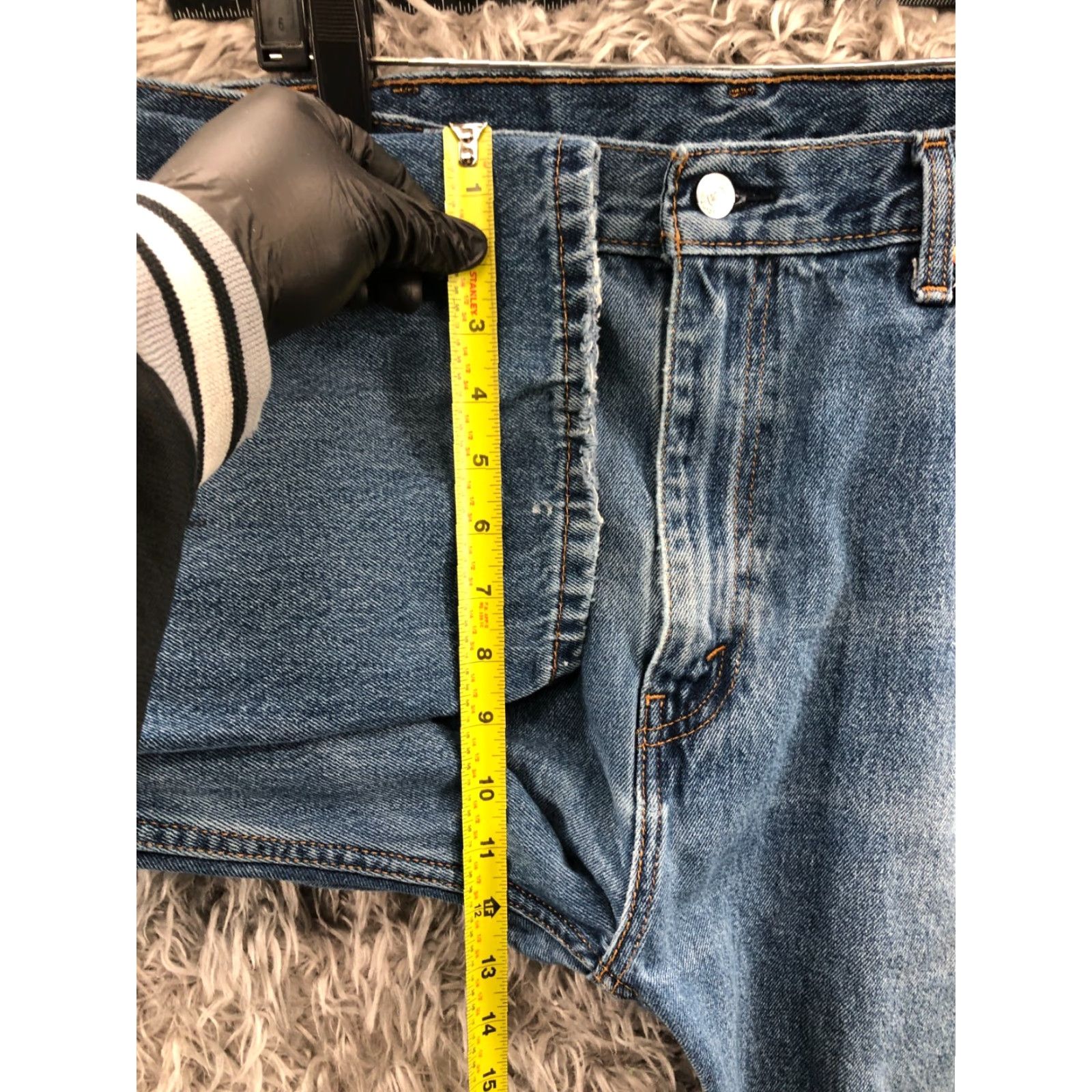 Levi's Levi's 505 Jeans Straight Mid Rise Blue 40 Mens Regular 40x30 Denim Cotton Blend 5-Pocket Modern Vintage: No Size US 40 / EU 56 - 4 Thumbnail