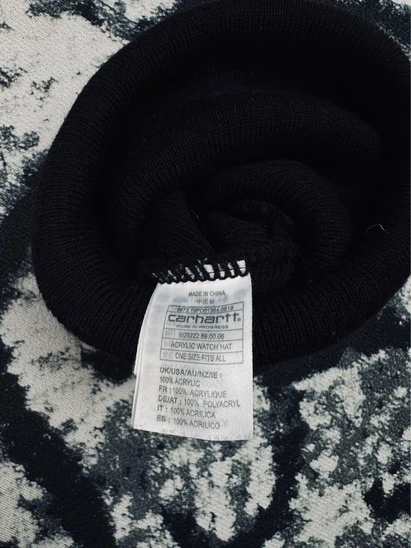 Carhartt Carhartt logo onesize winter hat black Size ONE SIZE - 4 Thumbnail