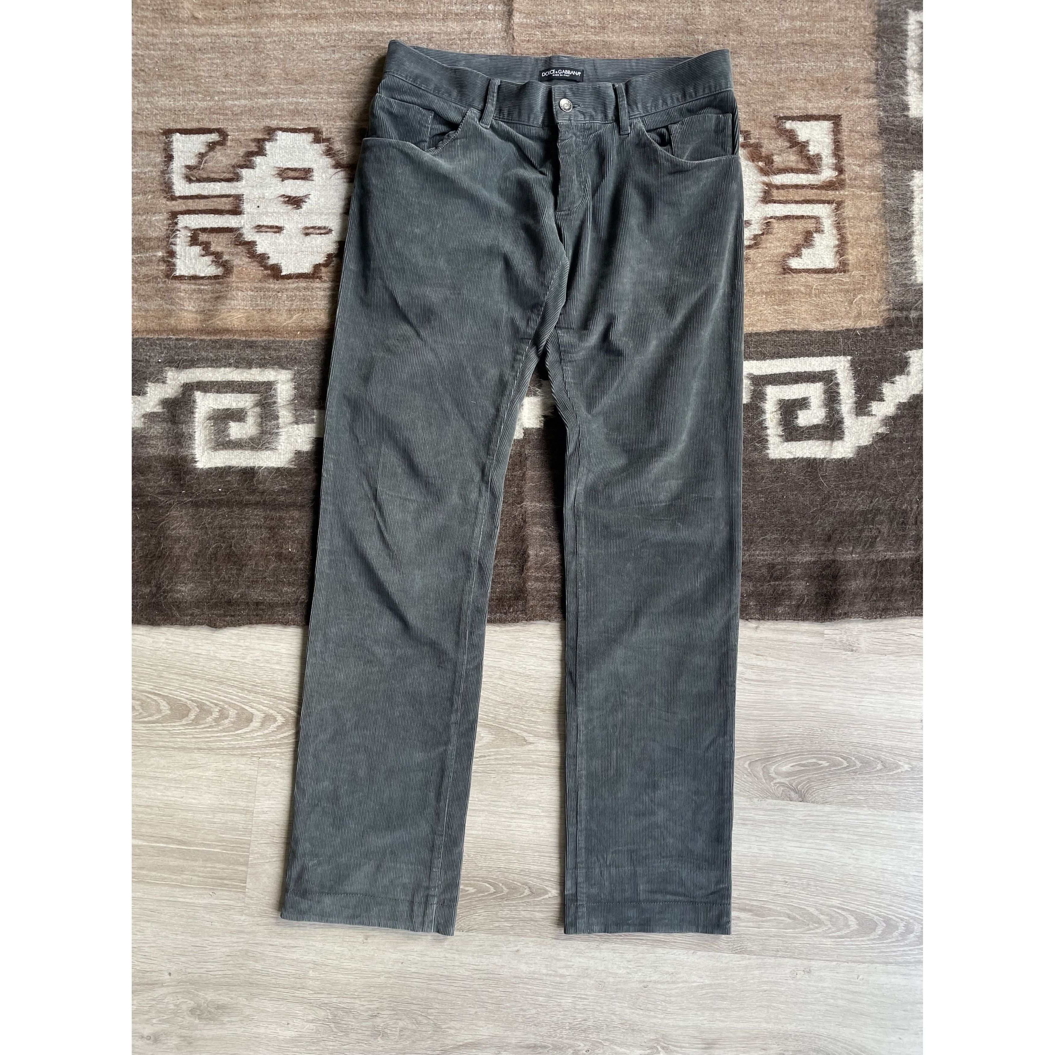 Dolce & Gabbana Dolce Gabbana Corduroy Low Waist Pants 7499AC Size US 34 / EU 50 - 1 Thumbnail