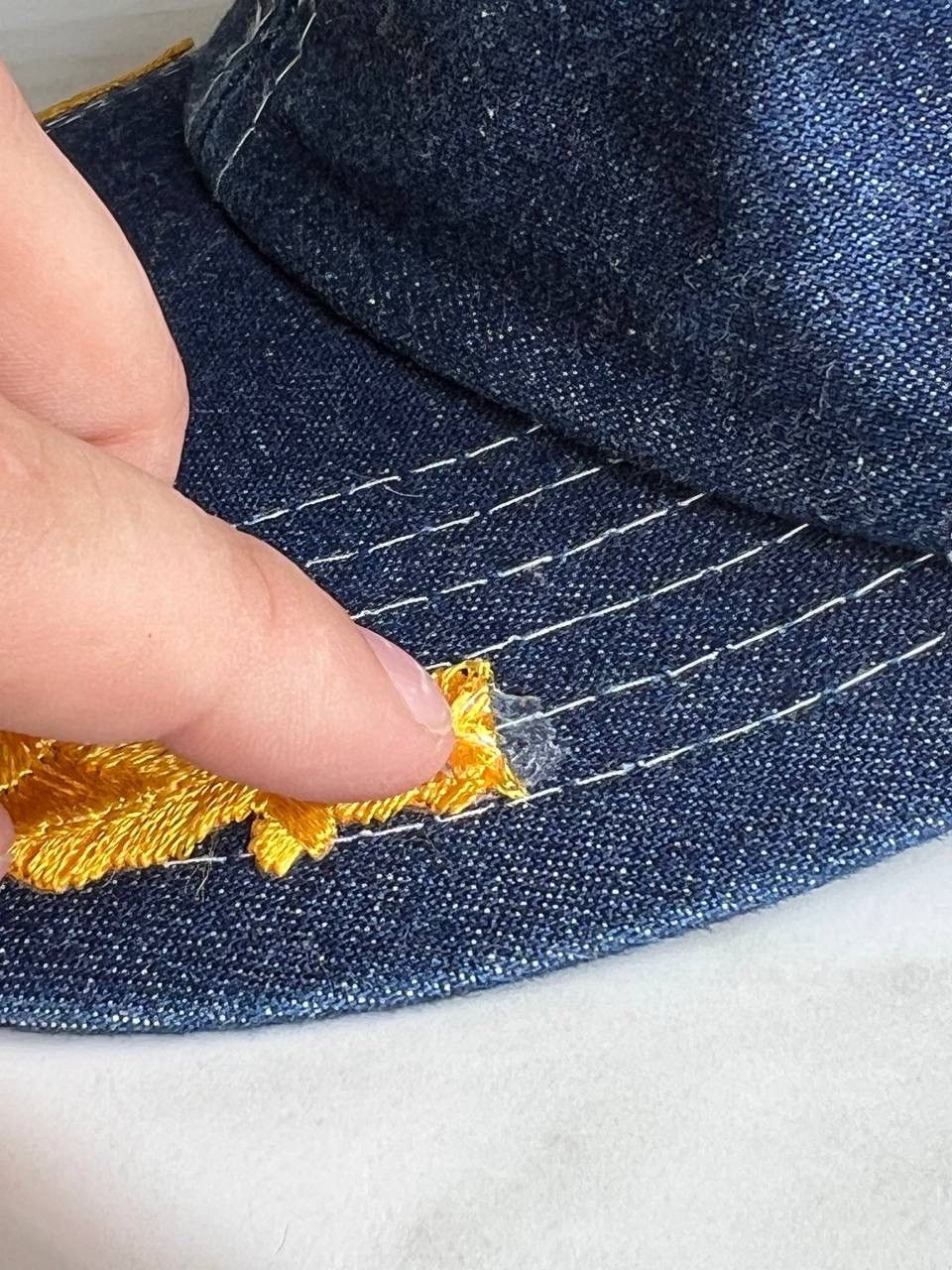 Apple 90s Vintage Apple Computers Picasso Macintosh Logo Cap Denim Size ONE SIZE - 8 Thumbnail